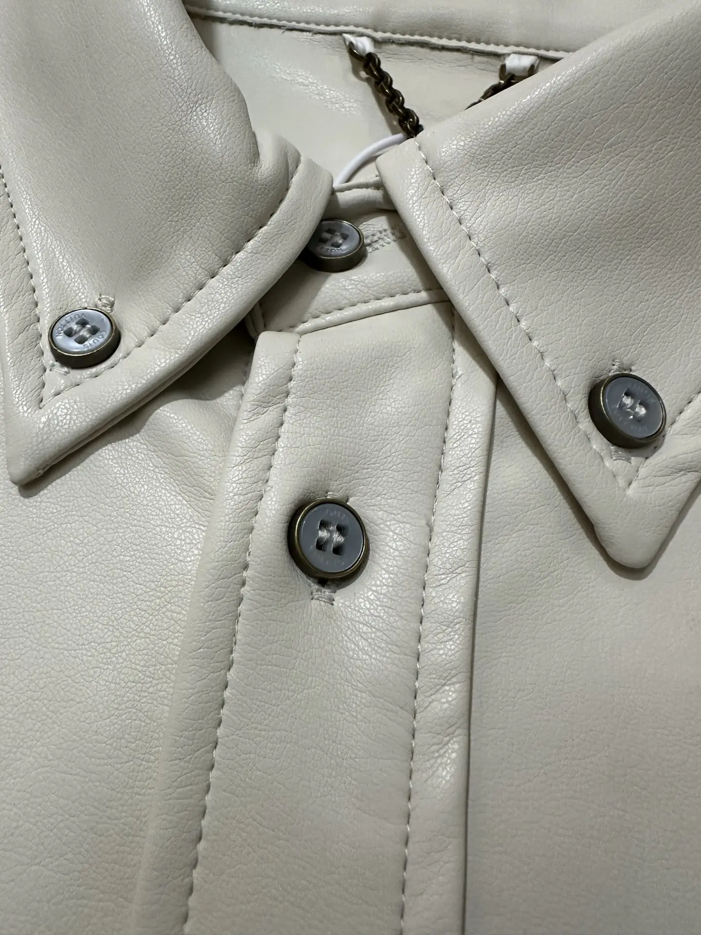 LV Faux Leather Embroidered Overshirt D35021771 — view 7