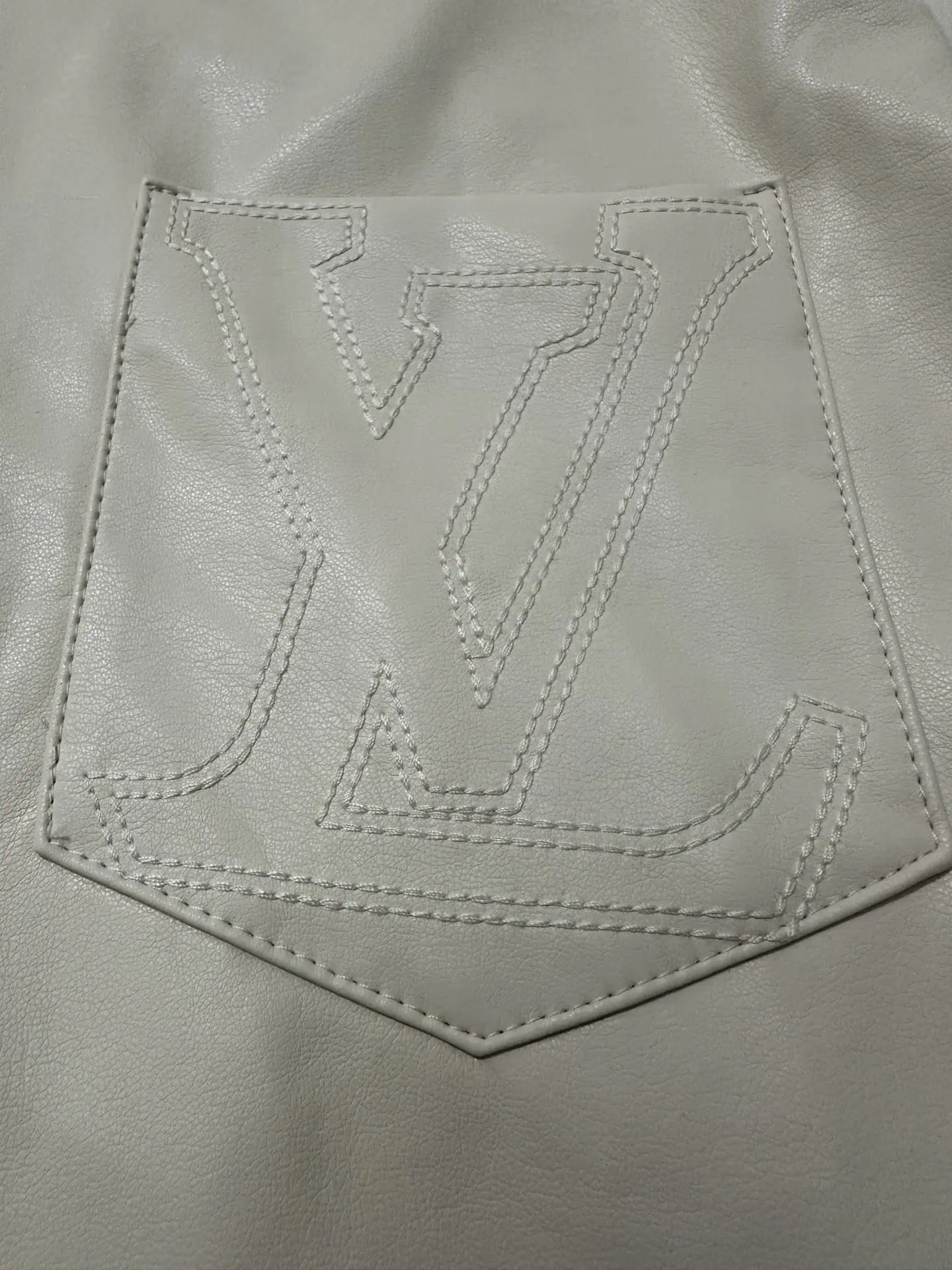 LV Faux Leather Embroidered Overshirt D35021771 — view 8