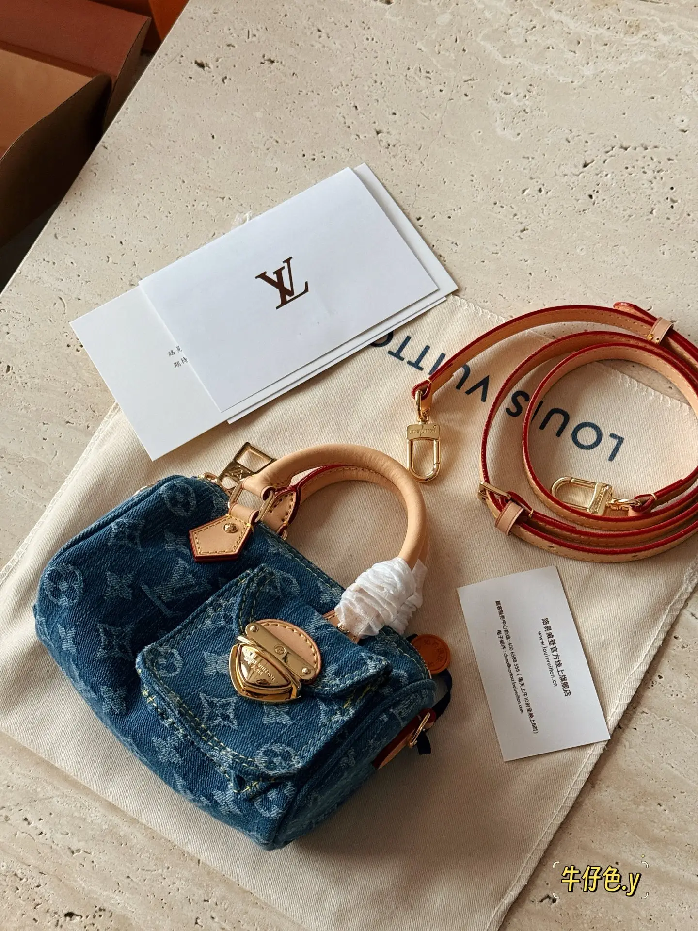 Nano Speedy Denim Monogram Bag D35518223
