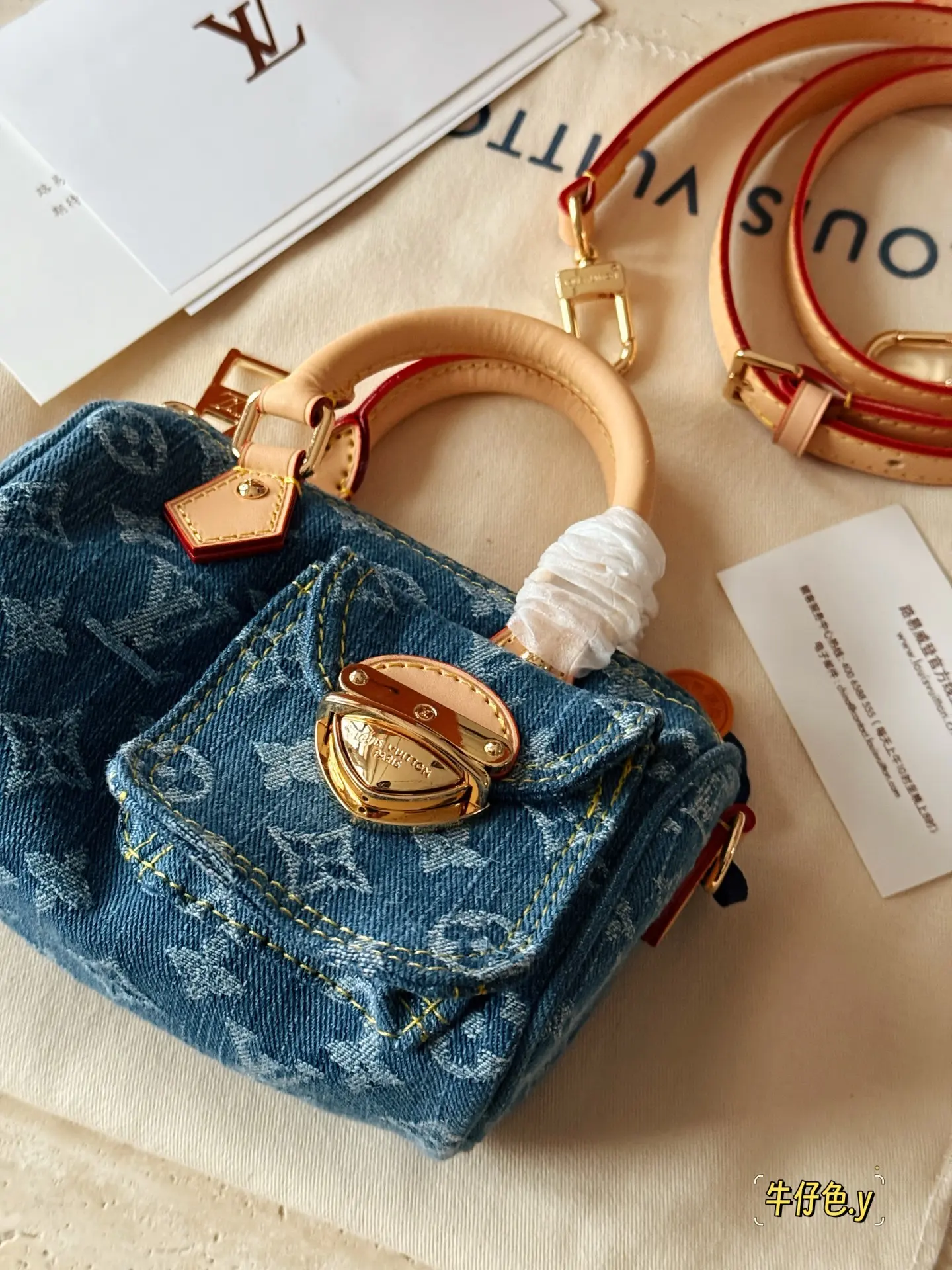 Nano Speedy Denim Monogram Bag D35518223 — view 2