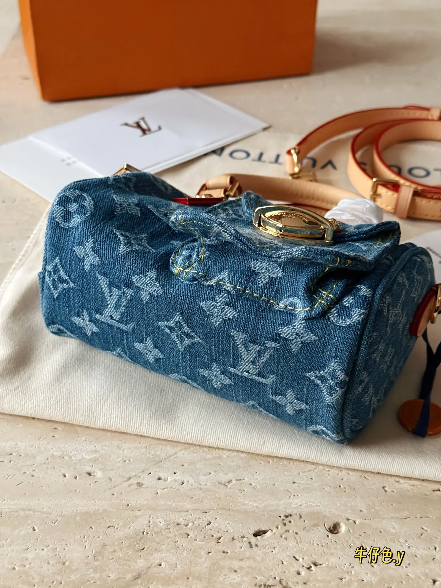 Nano Speedy Denim Monogram Bag D35518223 — view 5