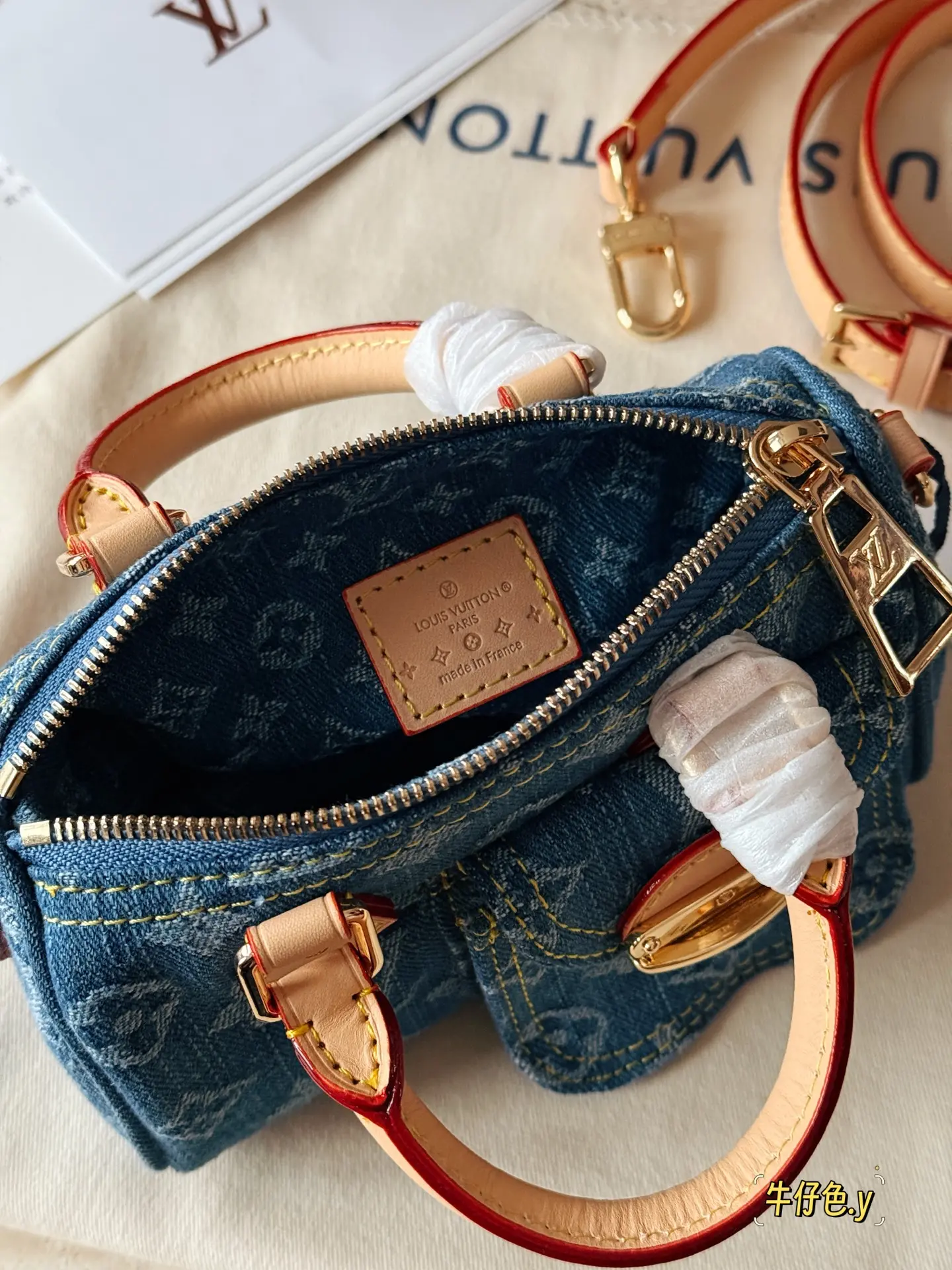 Nano Speedy Denim Monogram Bag D35518223 — view 7