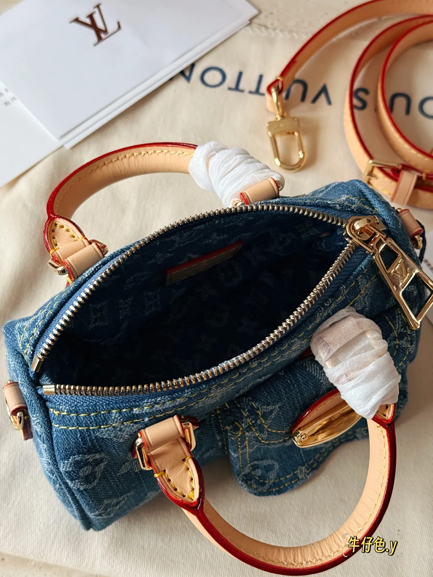 Nano Speedy Denim Monogram Bag D35518223 — view 8