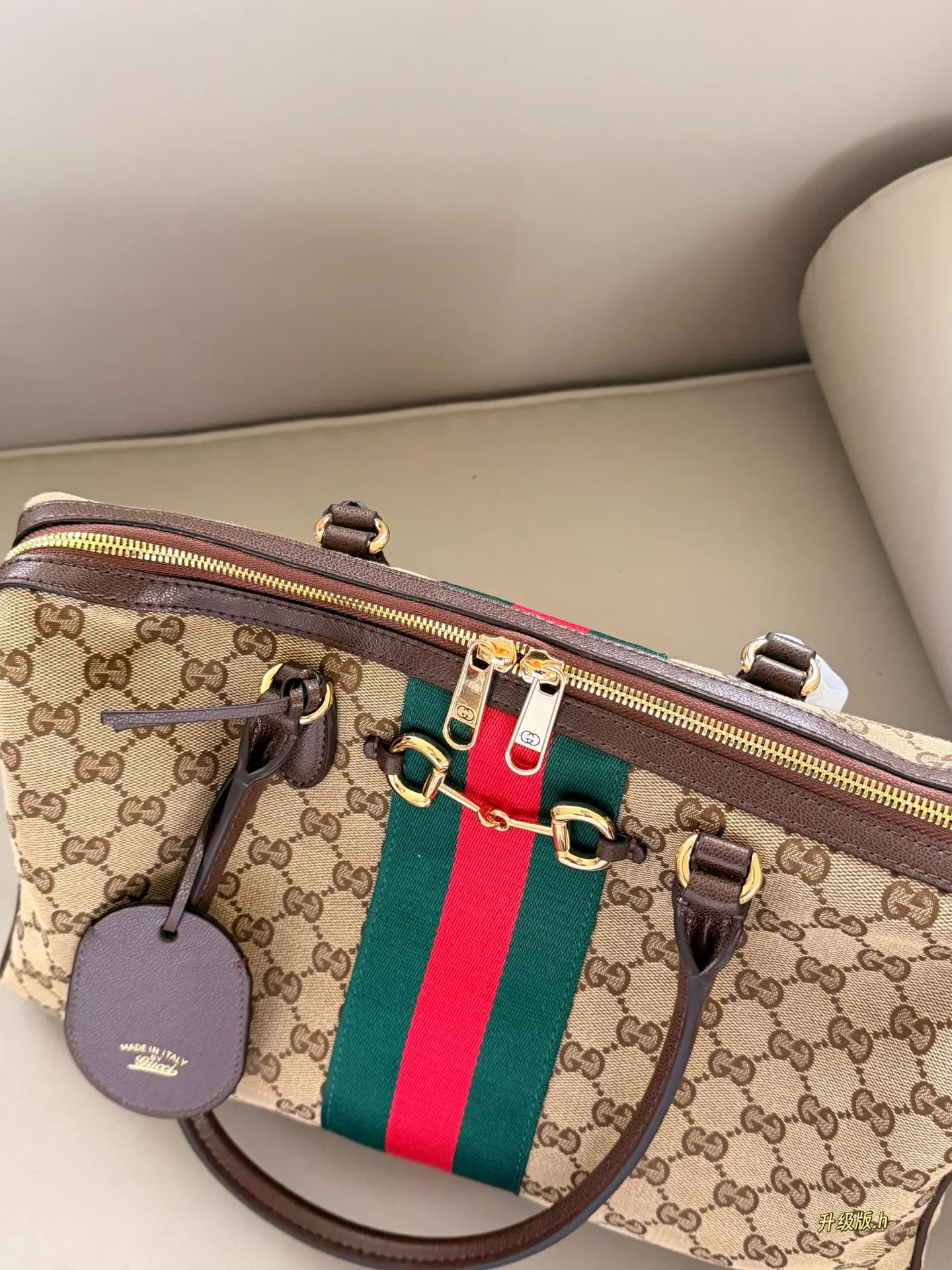 GG Supreme Canvas Boston Bag D35518065 — view 4