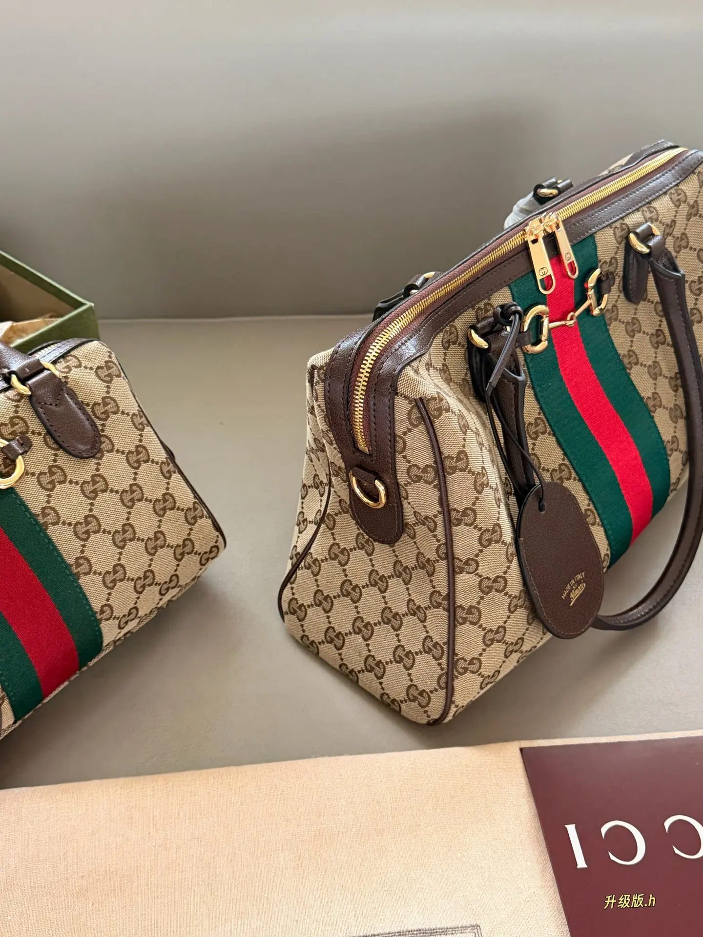 GG Supreme Canvas Boston Bag D35518065 — view 5