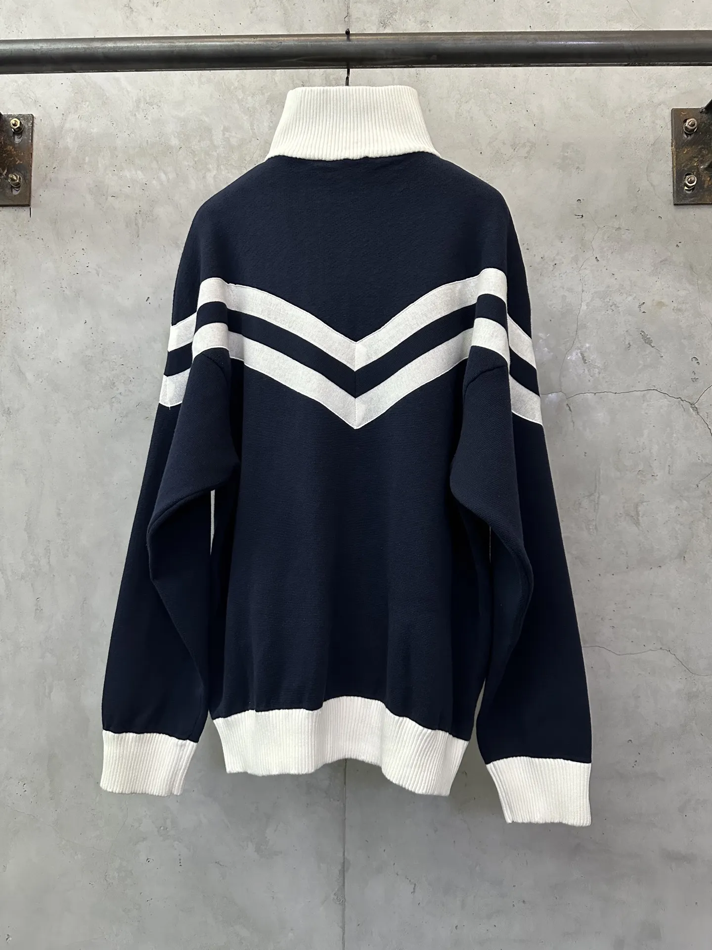 Nautical Knit Zip-Up Bomber Jacket D36025022 — view 2