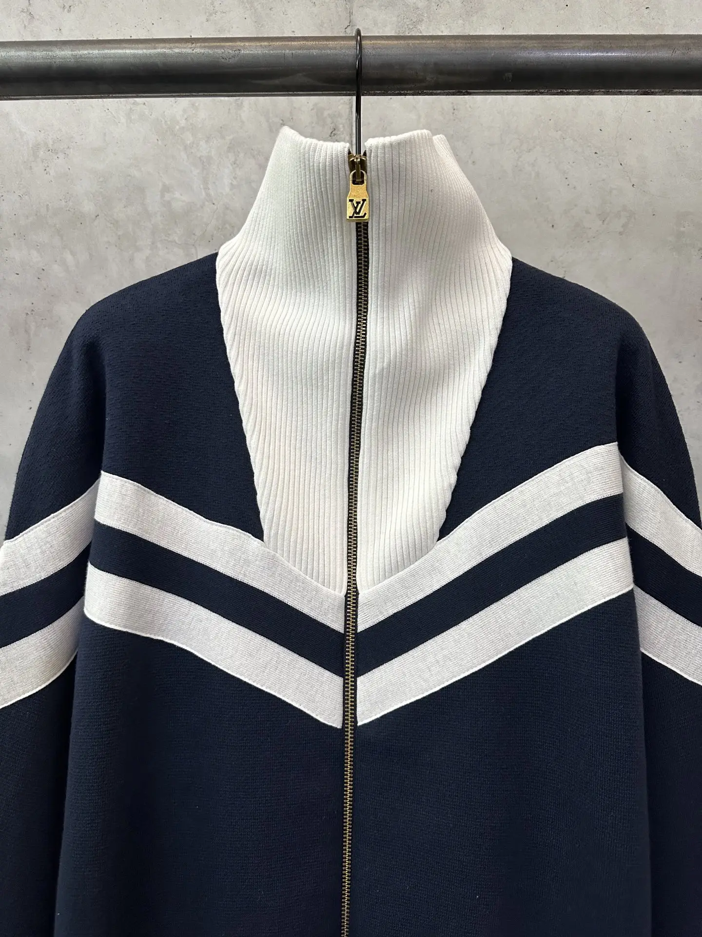 Nautical Knit Zip-Up Bomber Jacket D36025022 — view 3