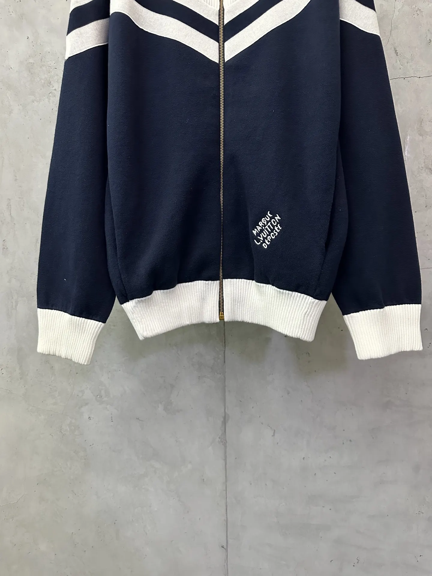 Nautical Knit Zip-Up Bomber Jacket D36025022 — view 4