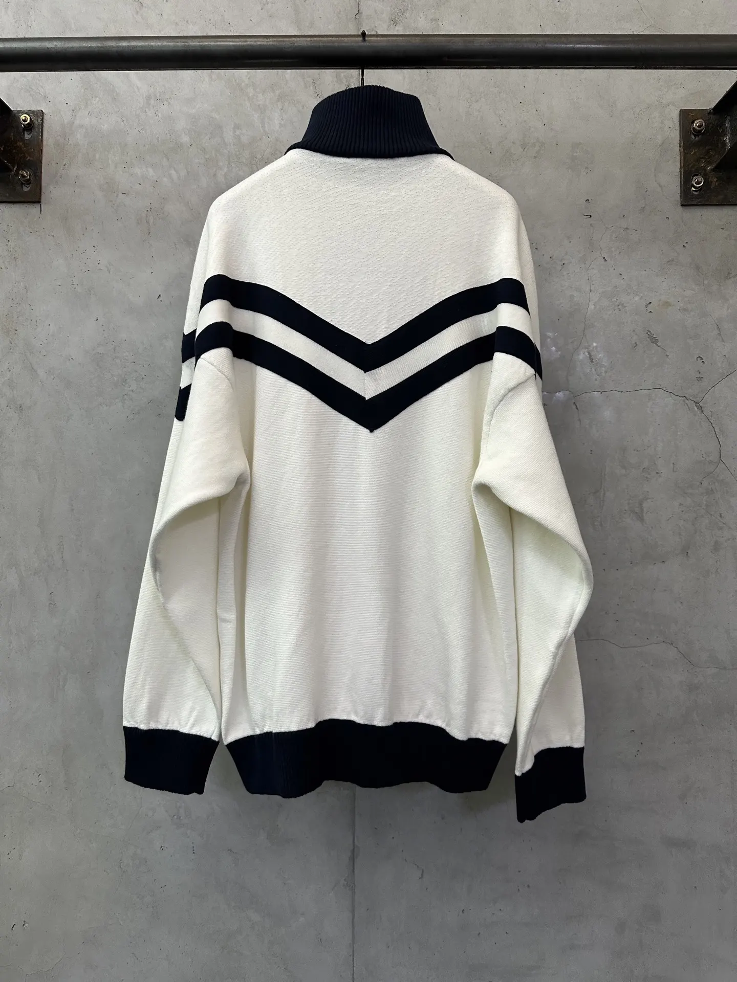 Nautical Knit Zip-Up Cardigan D36025023 — view 2
