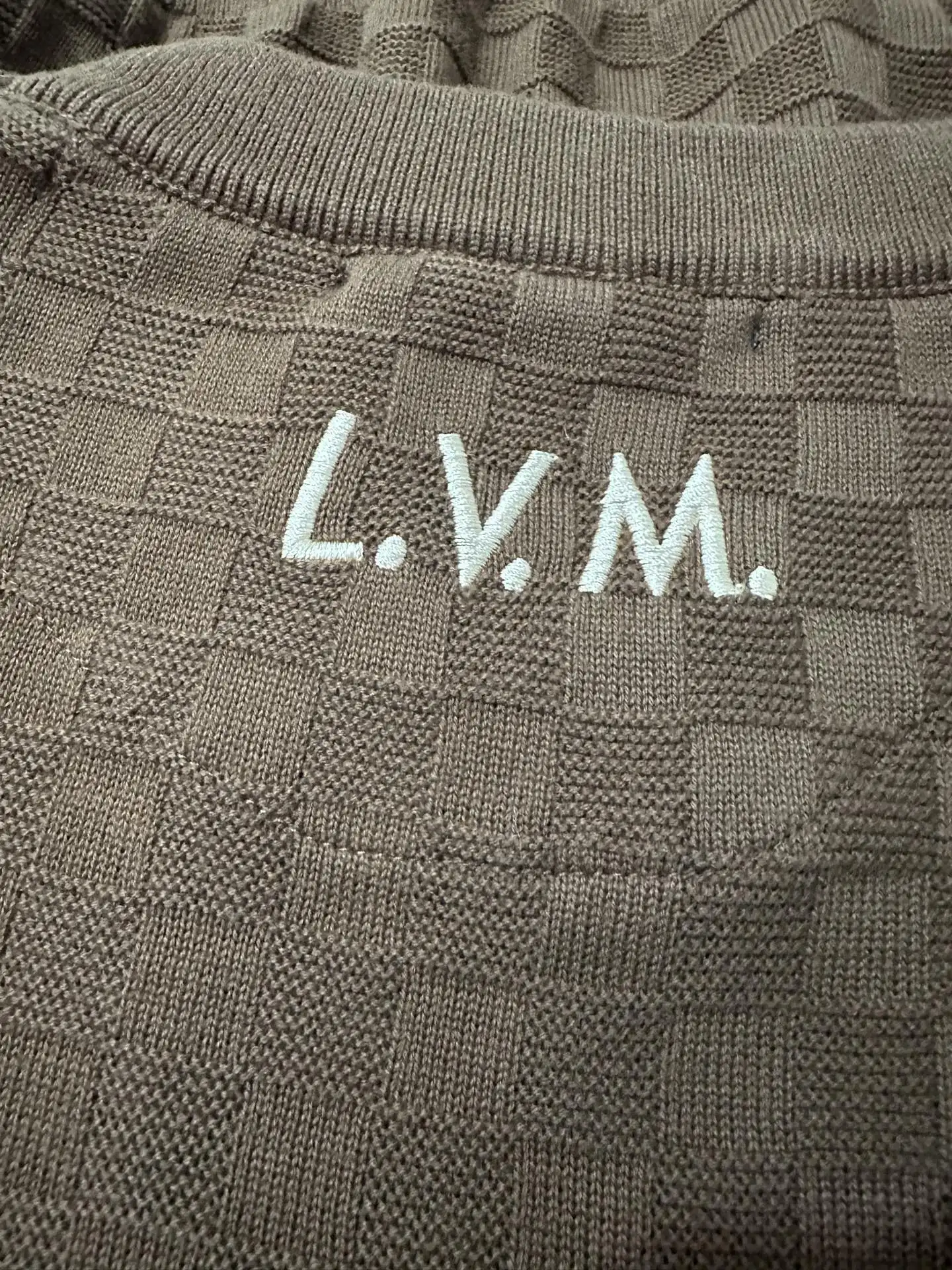 Animal Embroidery Damier Knit Sweater D36023585 — view 10