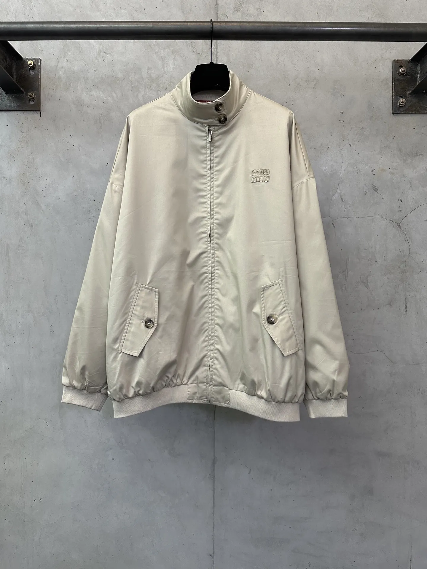 Embroidered Logo Harrington Jacket D36024409