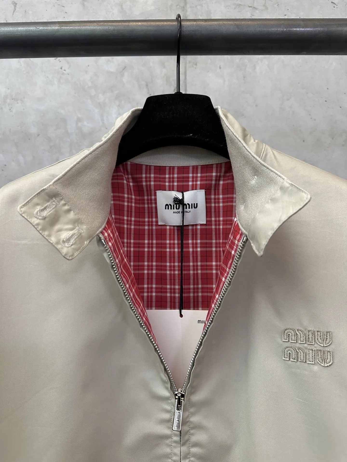 Embroidered Logo Harrington Jacket D36024409 — view 7