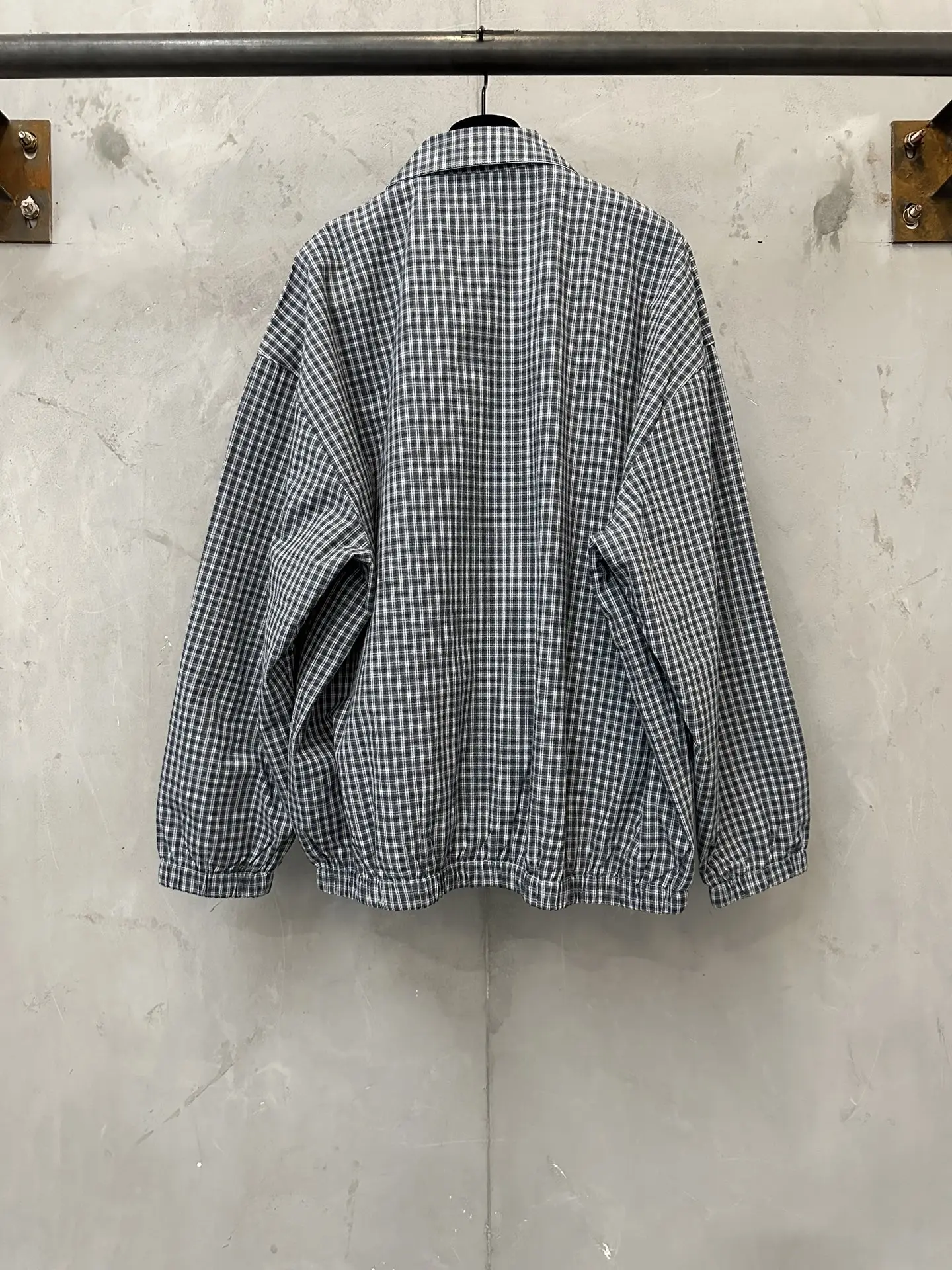 Reversible Plaid Zip-Up Blouson Jacket D36021776 — view 3