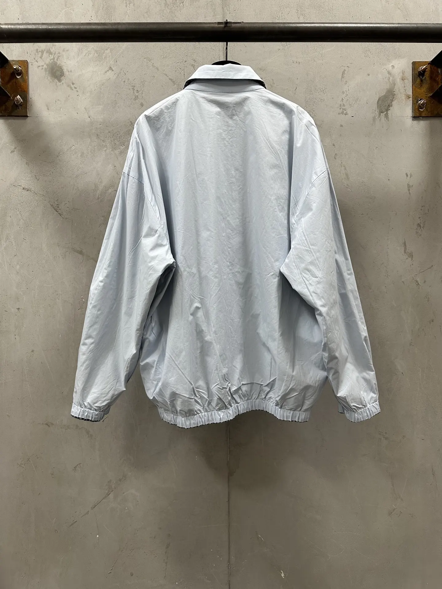 Reversible Plaid Zip-Up Blouson Jacket D36021776 — view 4