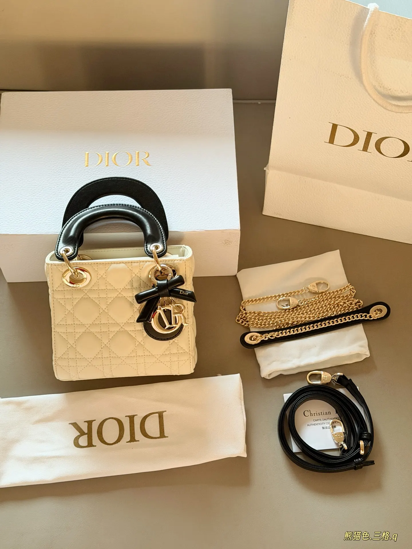 Lady Dior Quilted Lambskin Top-Handle Bag D36017909