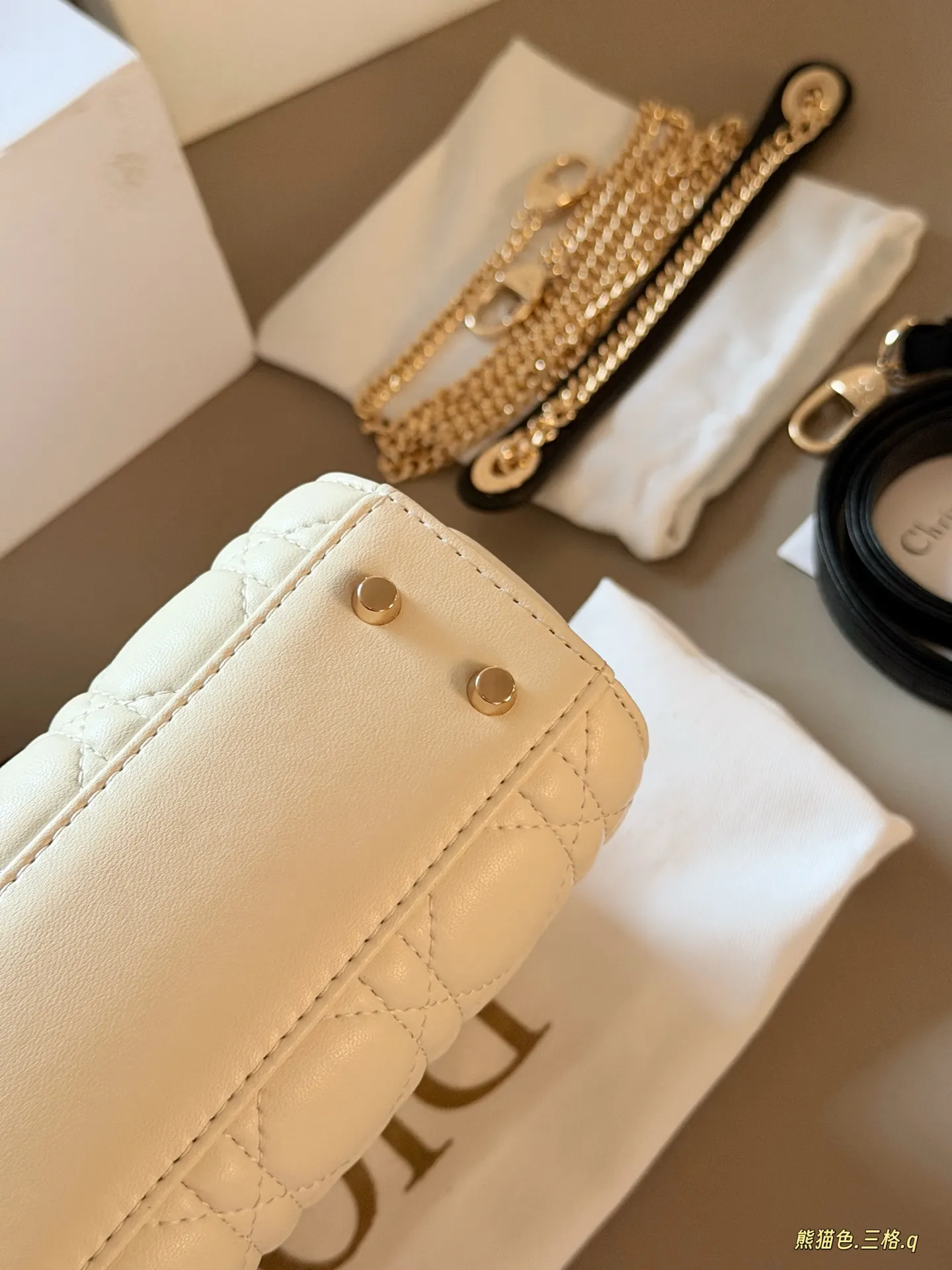 Lady Dior Quilted Lambskin Top-Handle Bag D36017909 — view 6