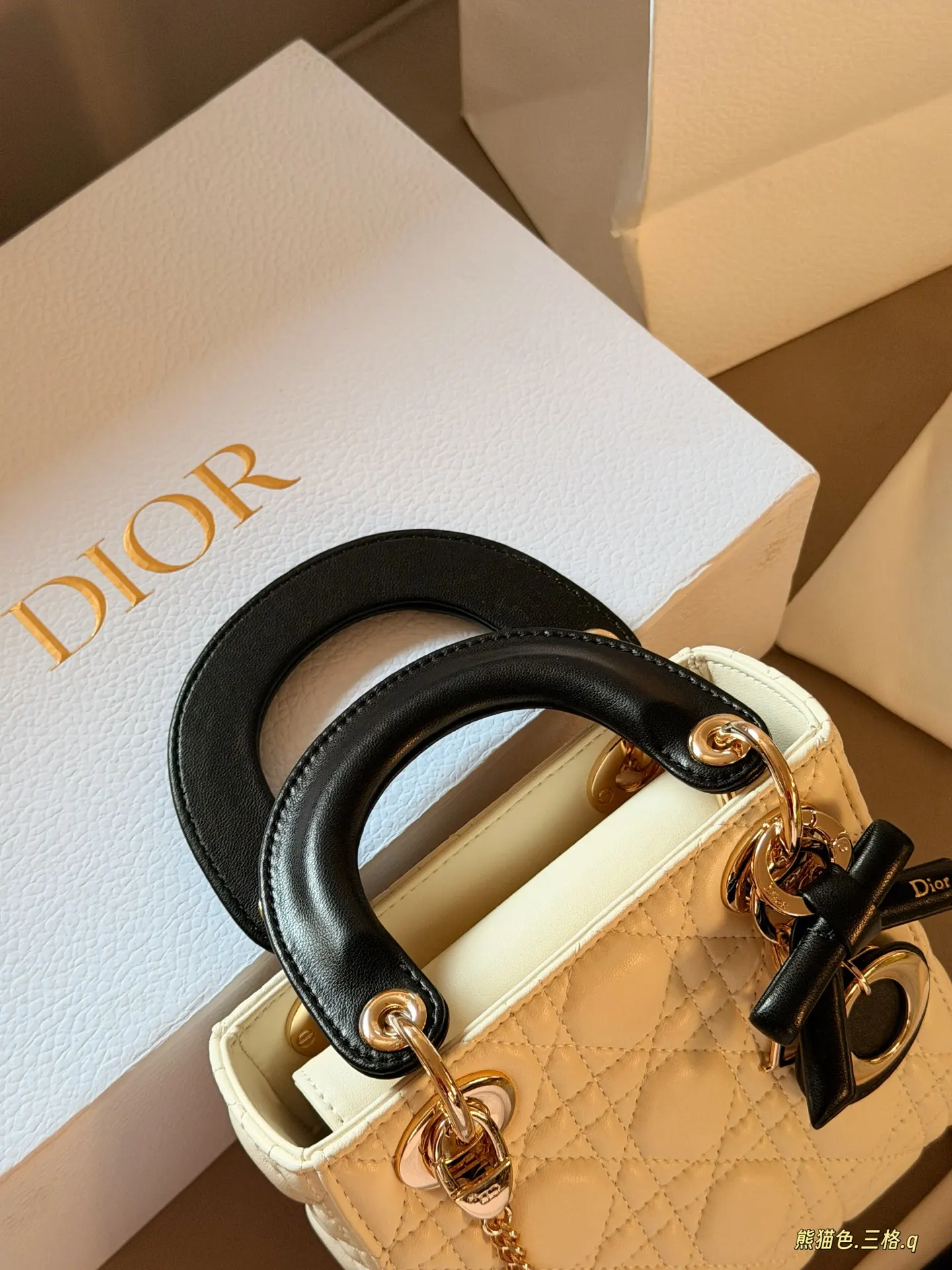 Lady Dior Quilted Lambskin Top-Handle Bag D36017909 — view 9