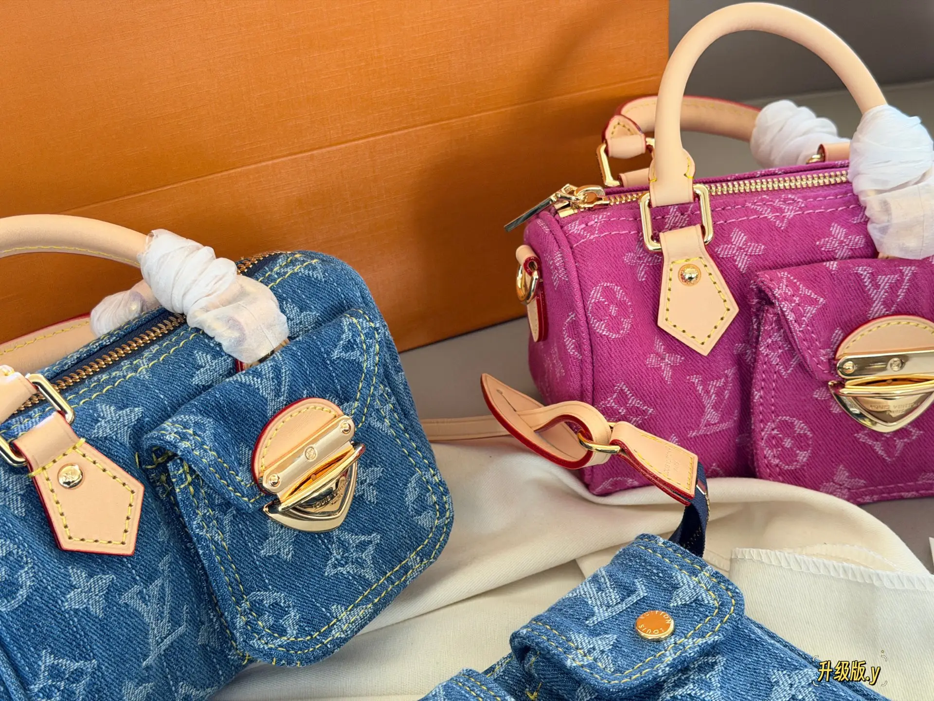 Nano Speedy Monogram Denim Bag D36018317 — view 3