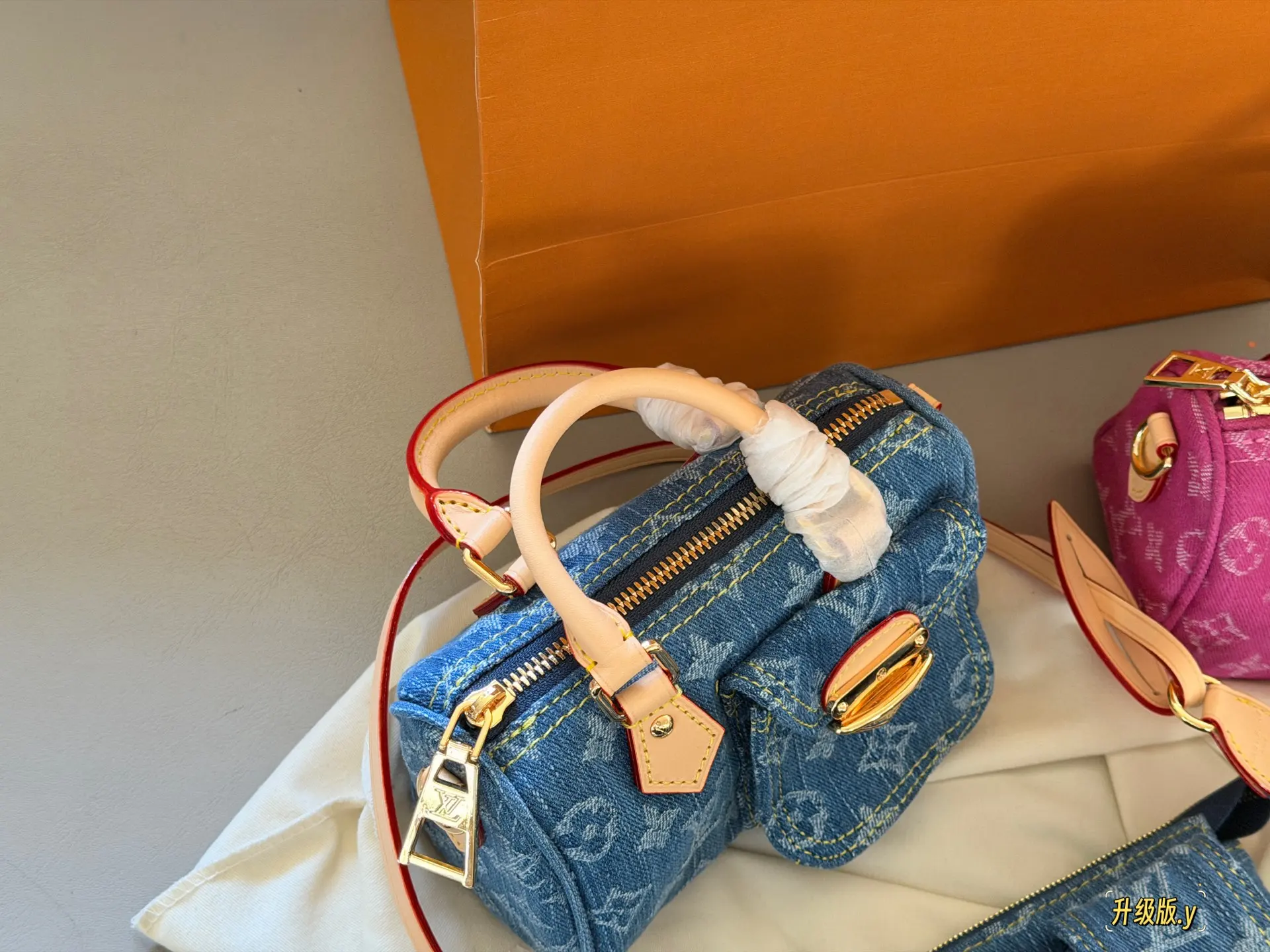Nano Speedy Monogram Denim Bag D36018317 — view 4
