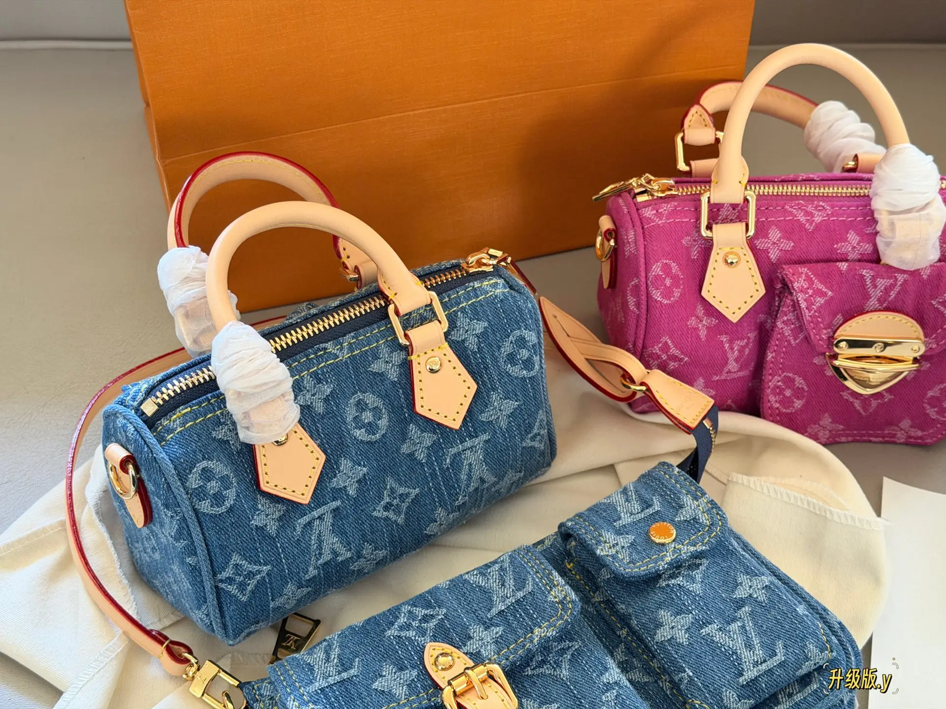 Nano Speedy Monogram Denim Bag D36018317 — view 5