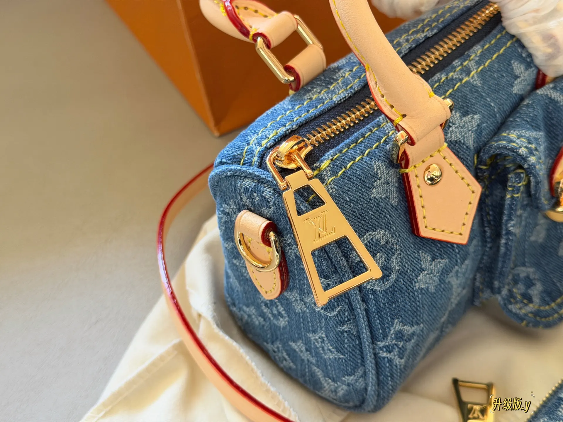 Nano Speedy Monogram Denim Bag D36018317 — view 6