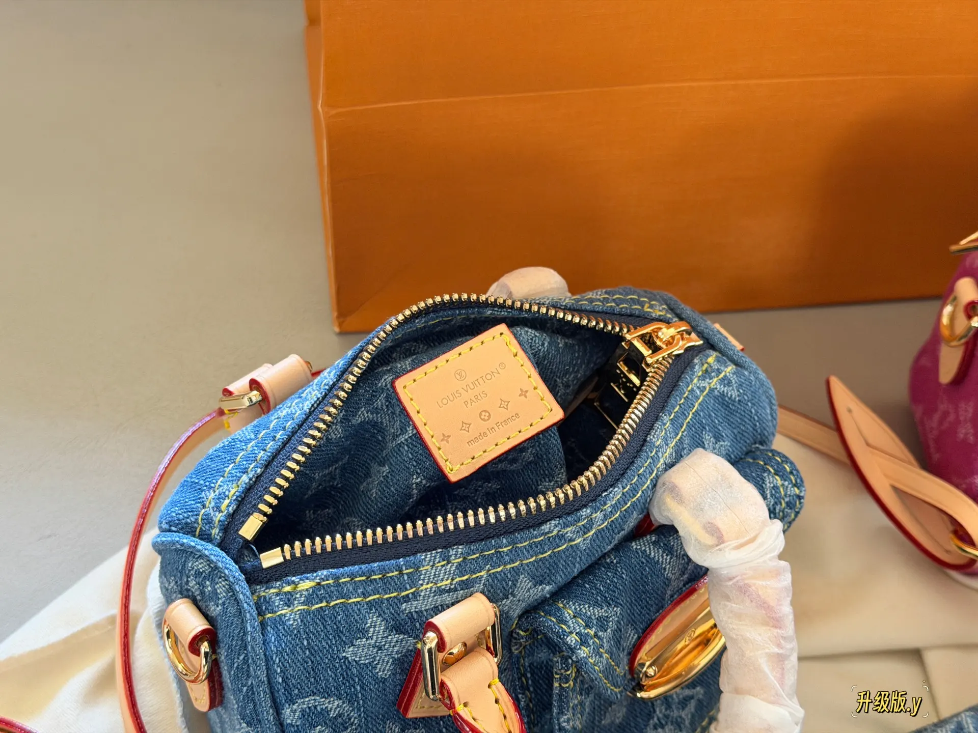 Nano Speedy Monogram Denim Bag D36018317 — view 7