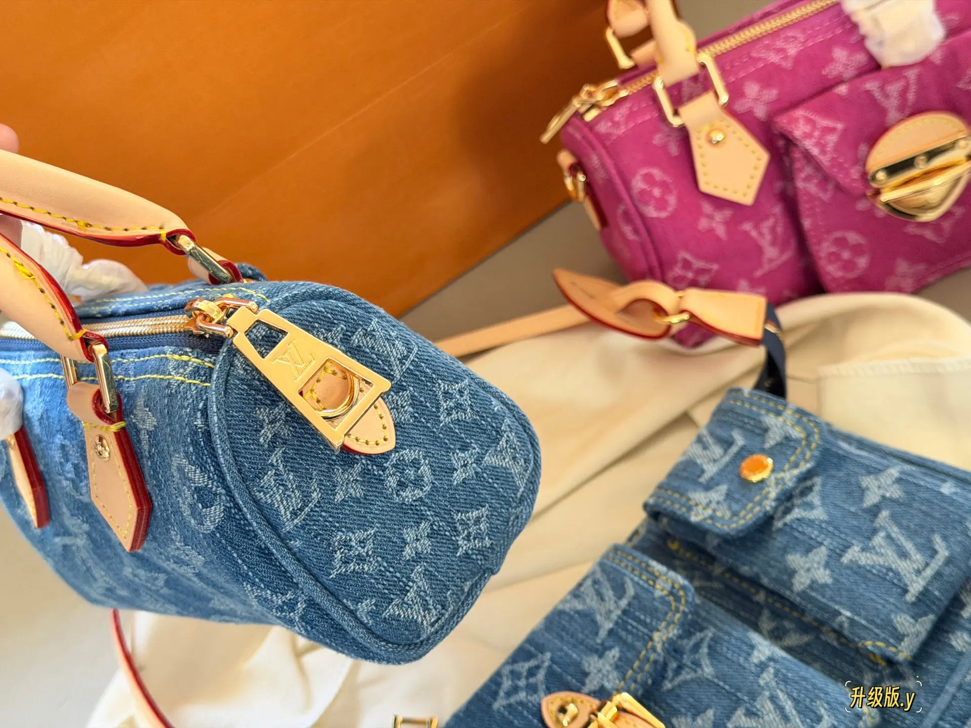 Nano Speedy Monogram Denim Bag D36018317 — view 9