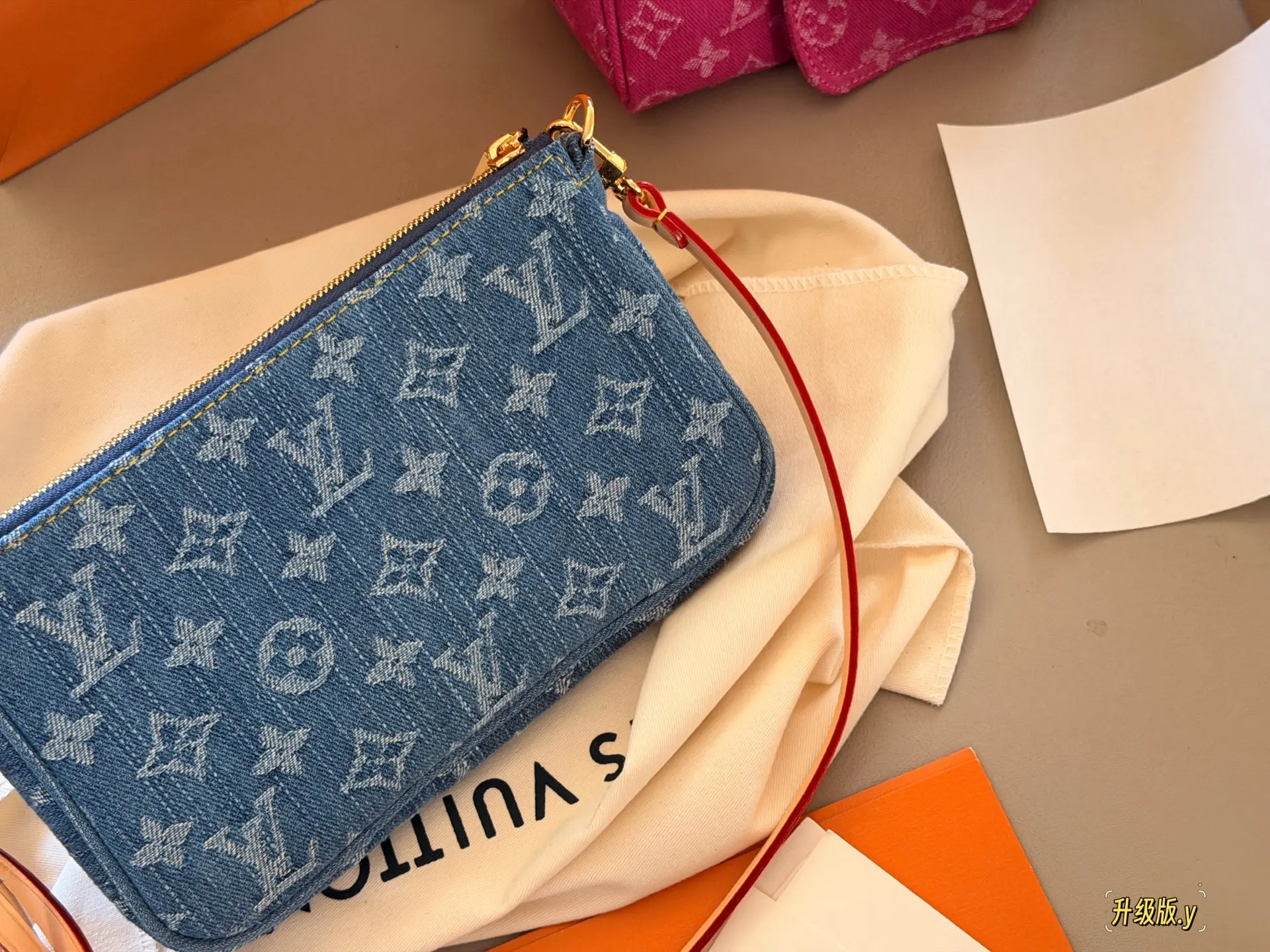 Monogram Denim Shoulder Bag D36518314 — view 6