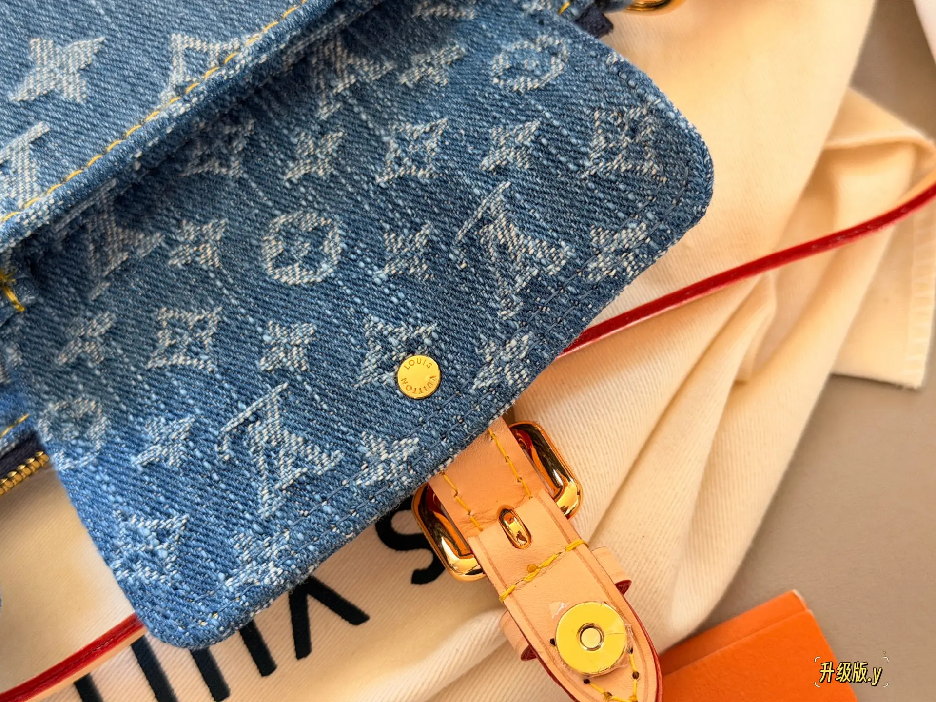 Monogram Denim Shoulder Bag D36518314 — view 7