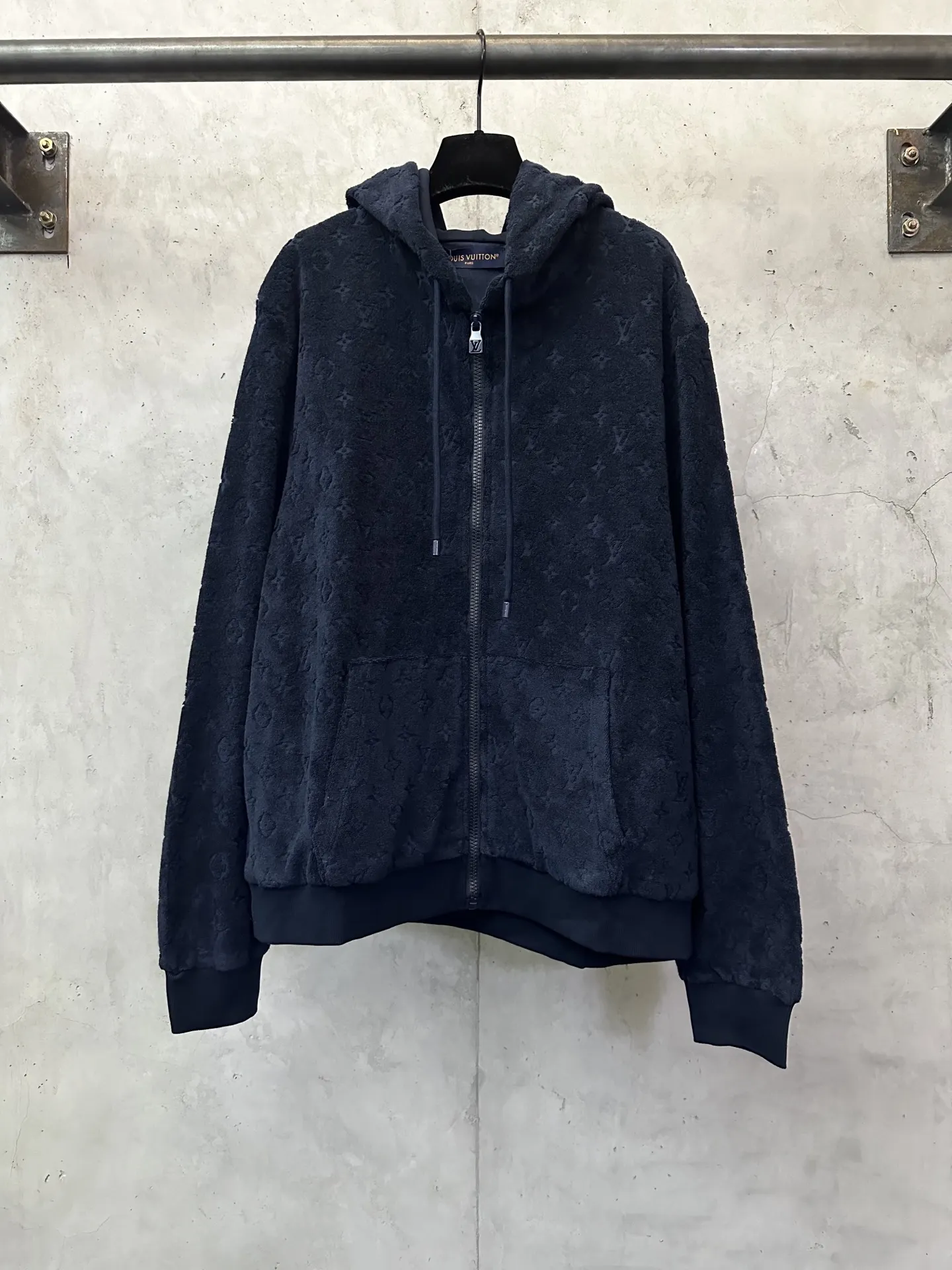 Monogram Jacquard Toweling Zip-Up Hoodie D37020196