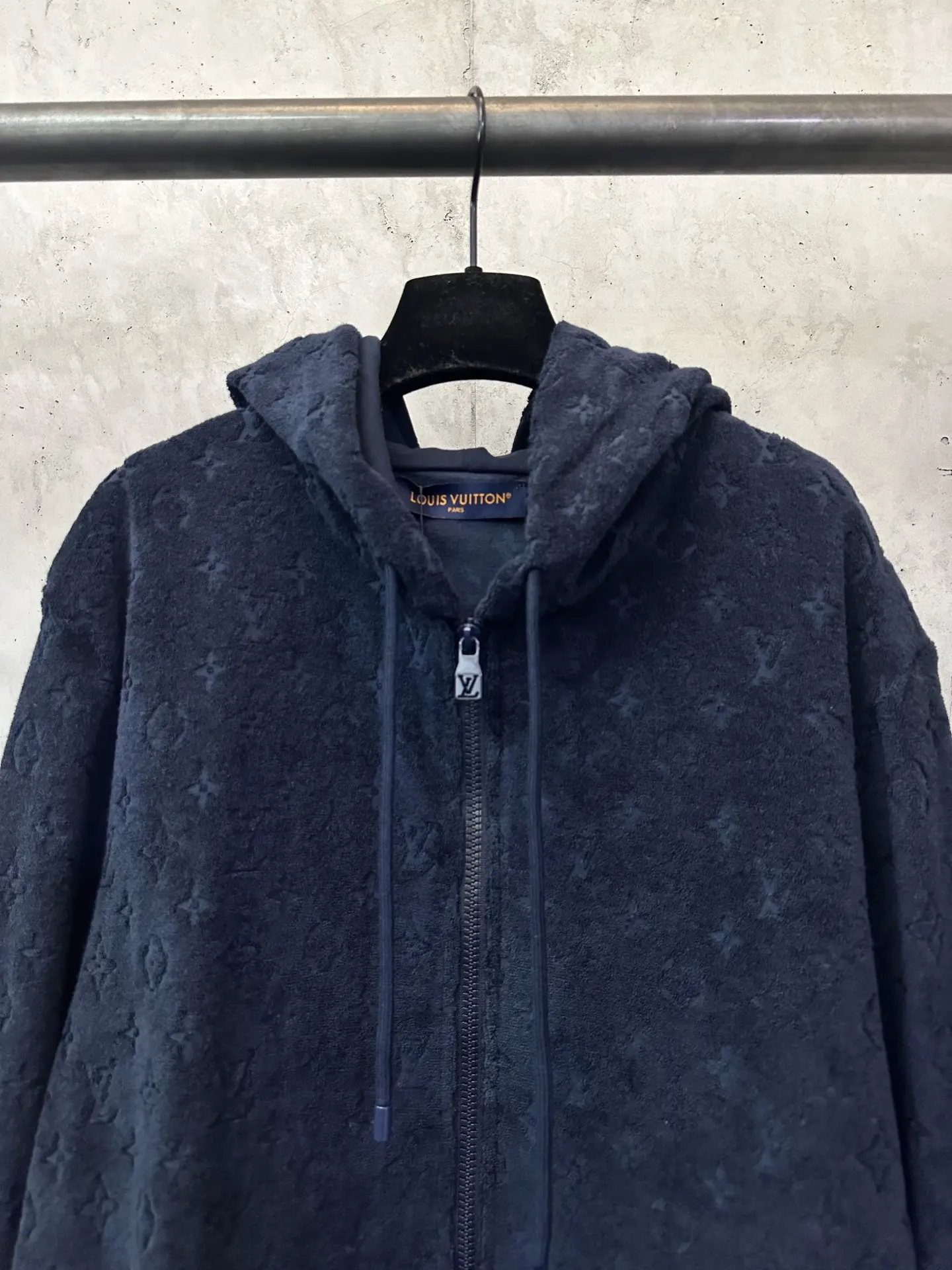 Monogram Jacquard Toweling Zip-Up Hoodie D37020196 — view 3