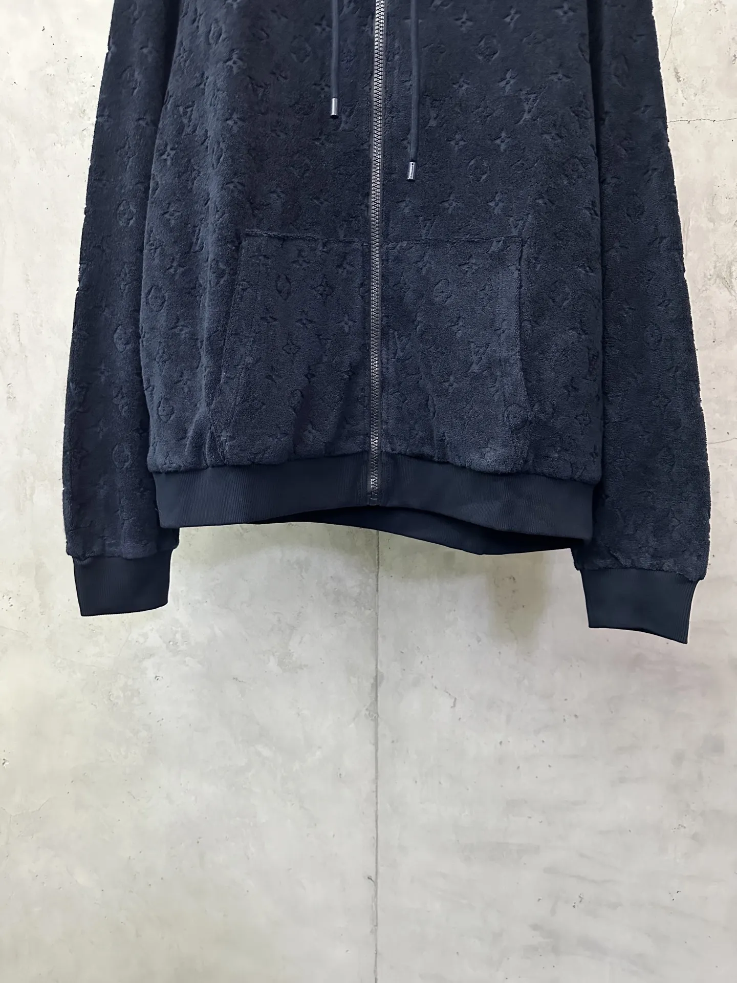 Monogram Jacquard Toweling Zip-Up Hoodie D37020196 — view 4