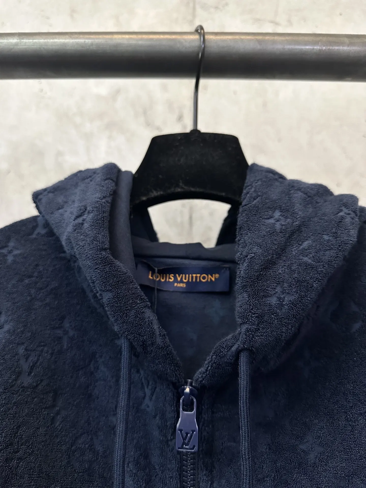 Monogram Jacquard Toweling Zip-Up Hoodie D37020196 — view 7