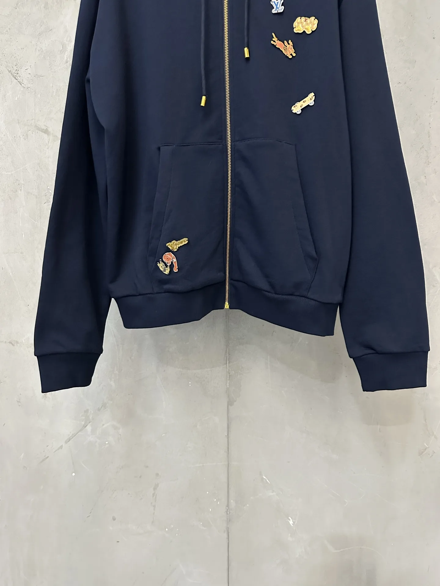 Logo Jacquard Zip-Up Hoodie D37024448 — view 4
