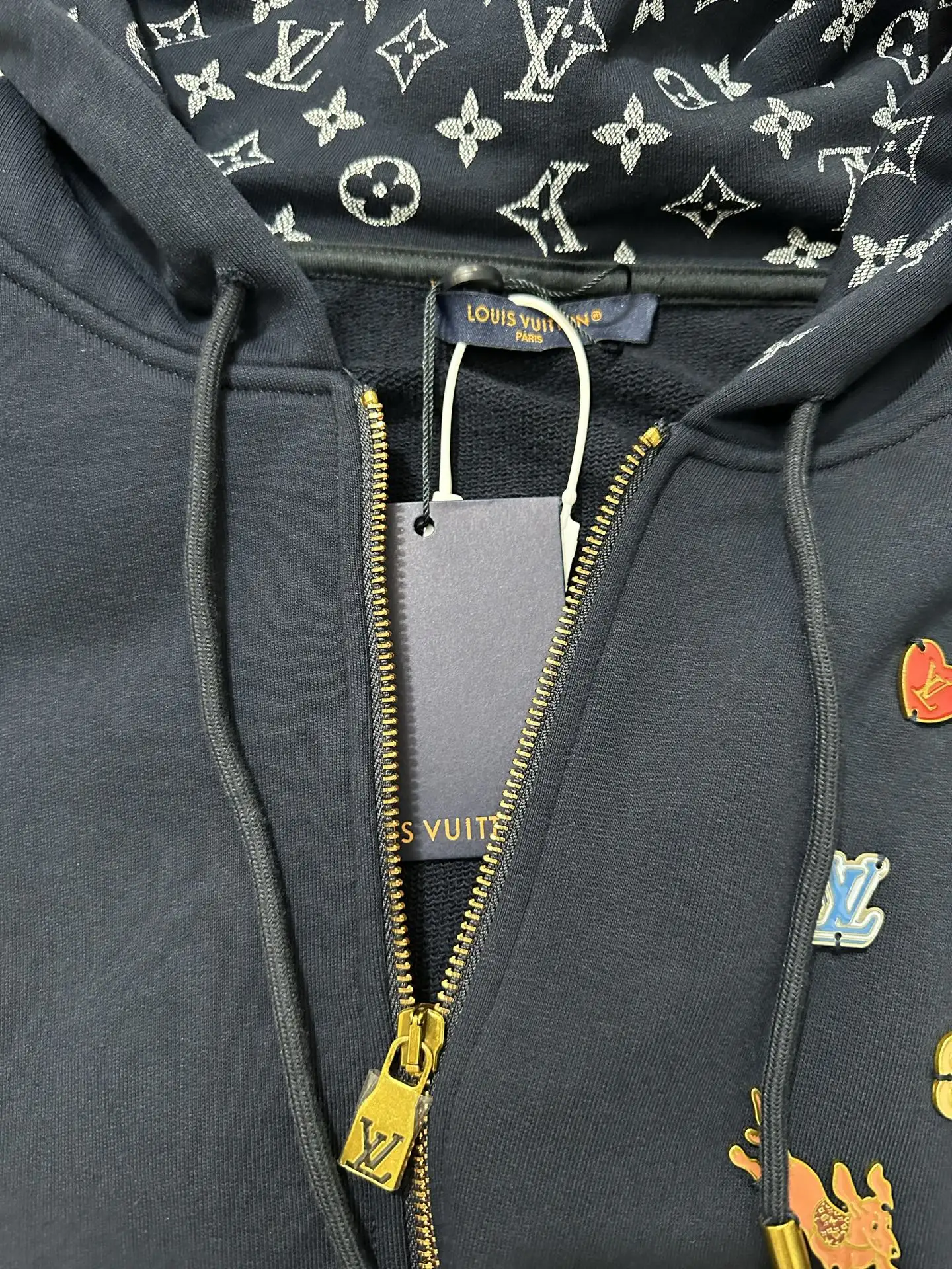 Logo Jacquard Zip-Up Hoodie D37024448 — view 6