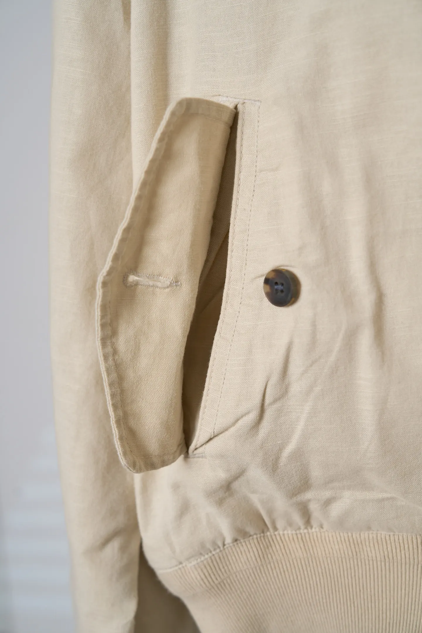 Polo Pony Embroidered Linen Harrington Jacket D37020417 — view 11