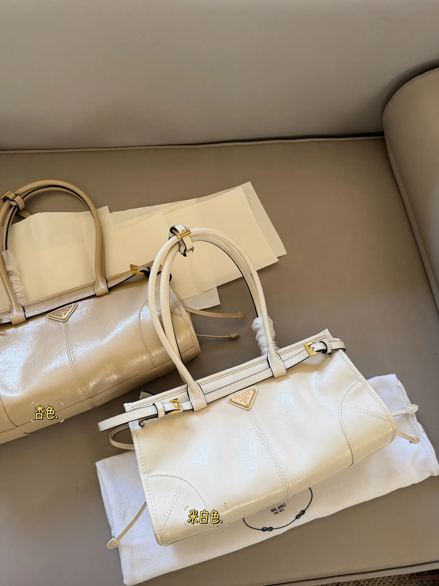 Prada Soft Lux Leather Top-Handle Bag D37017873 — view 2