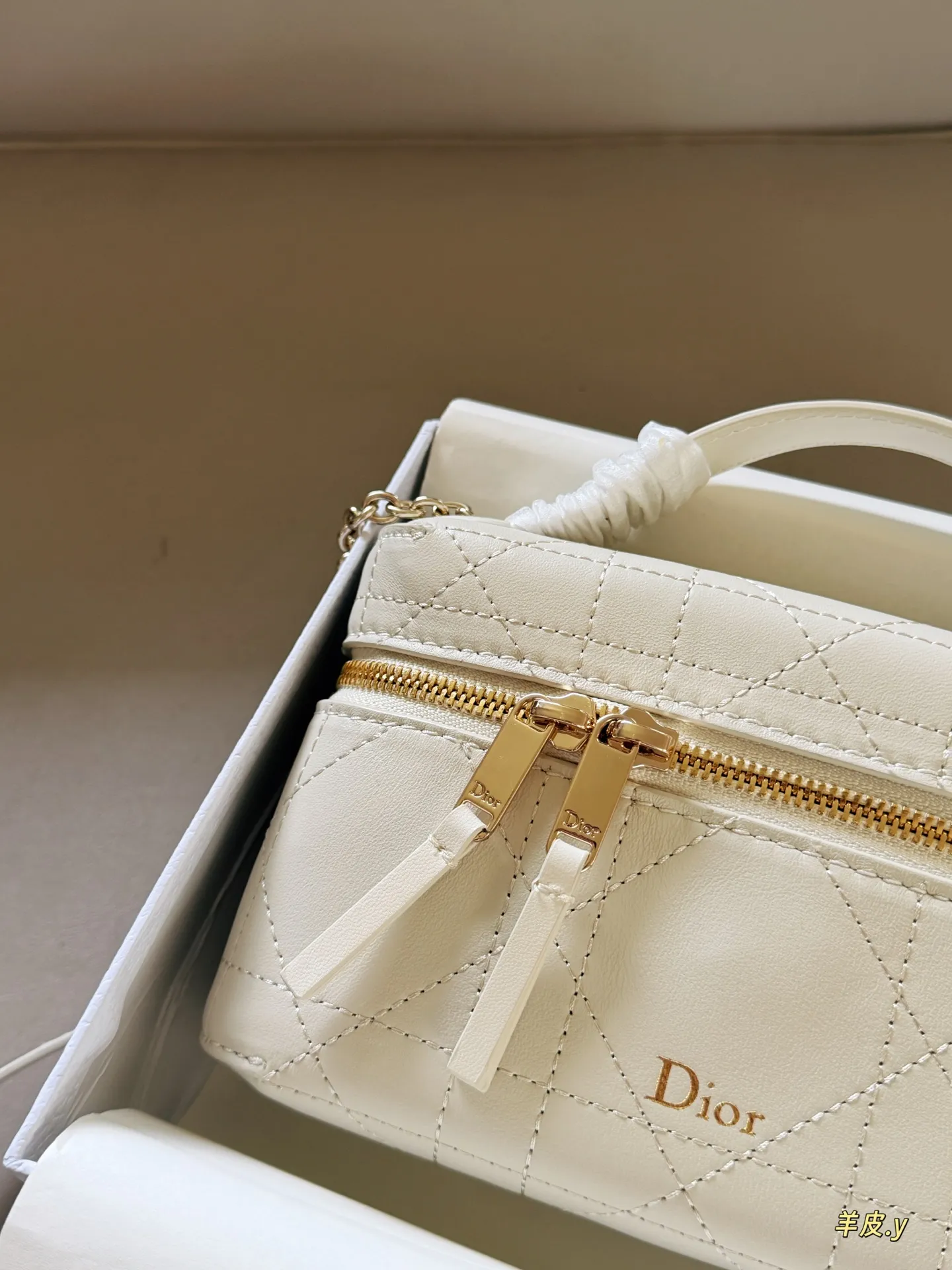 Dior Caro Lambskin Vanity Case D37017844 — view 3