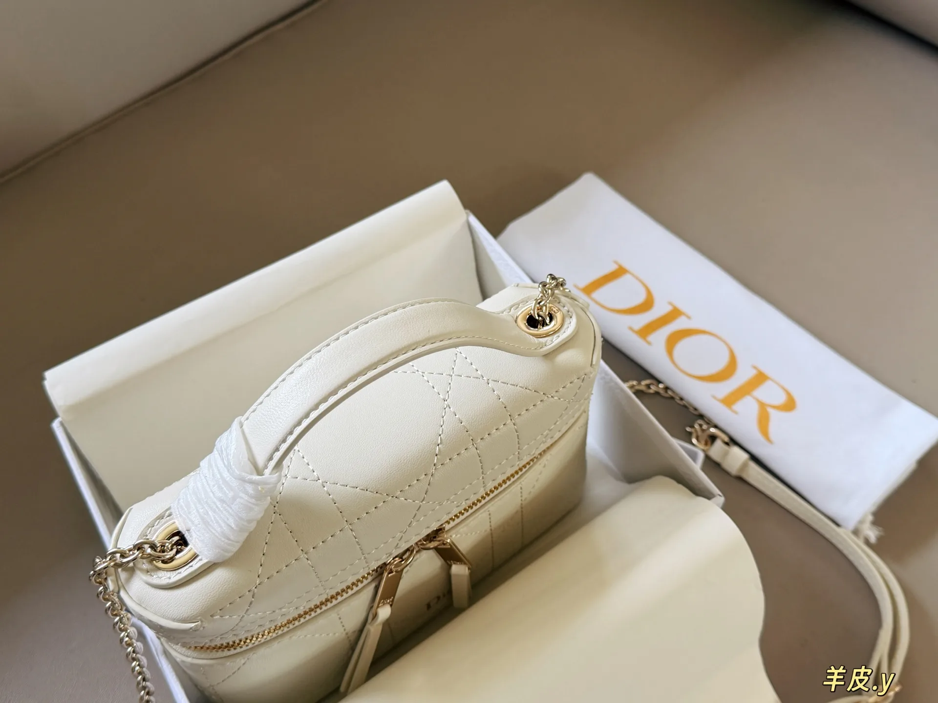 Dior Caro Lambskin Vanity Case D37017844 — view 4