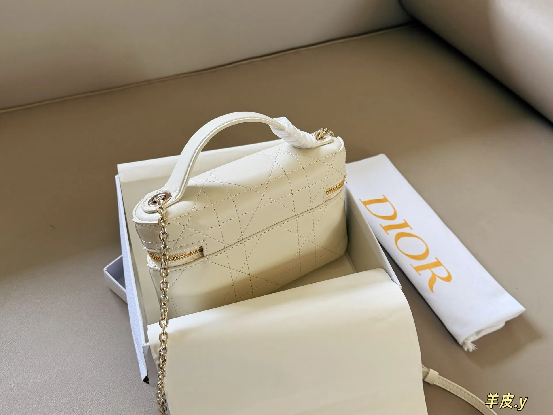 Dior Caro Lambskin Vanity Case D37017844 — view 7