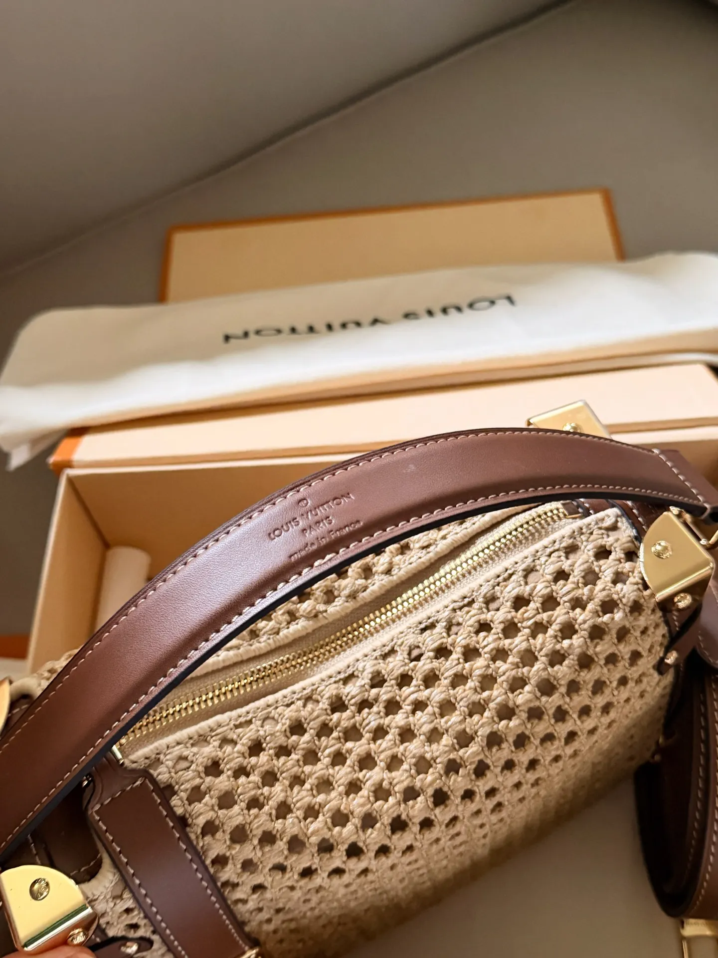 Trunkside Woven Shoulder Bag D37518118 — view 9
