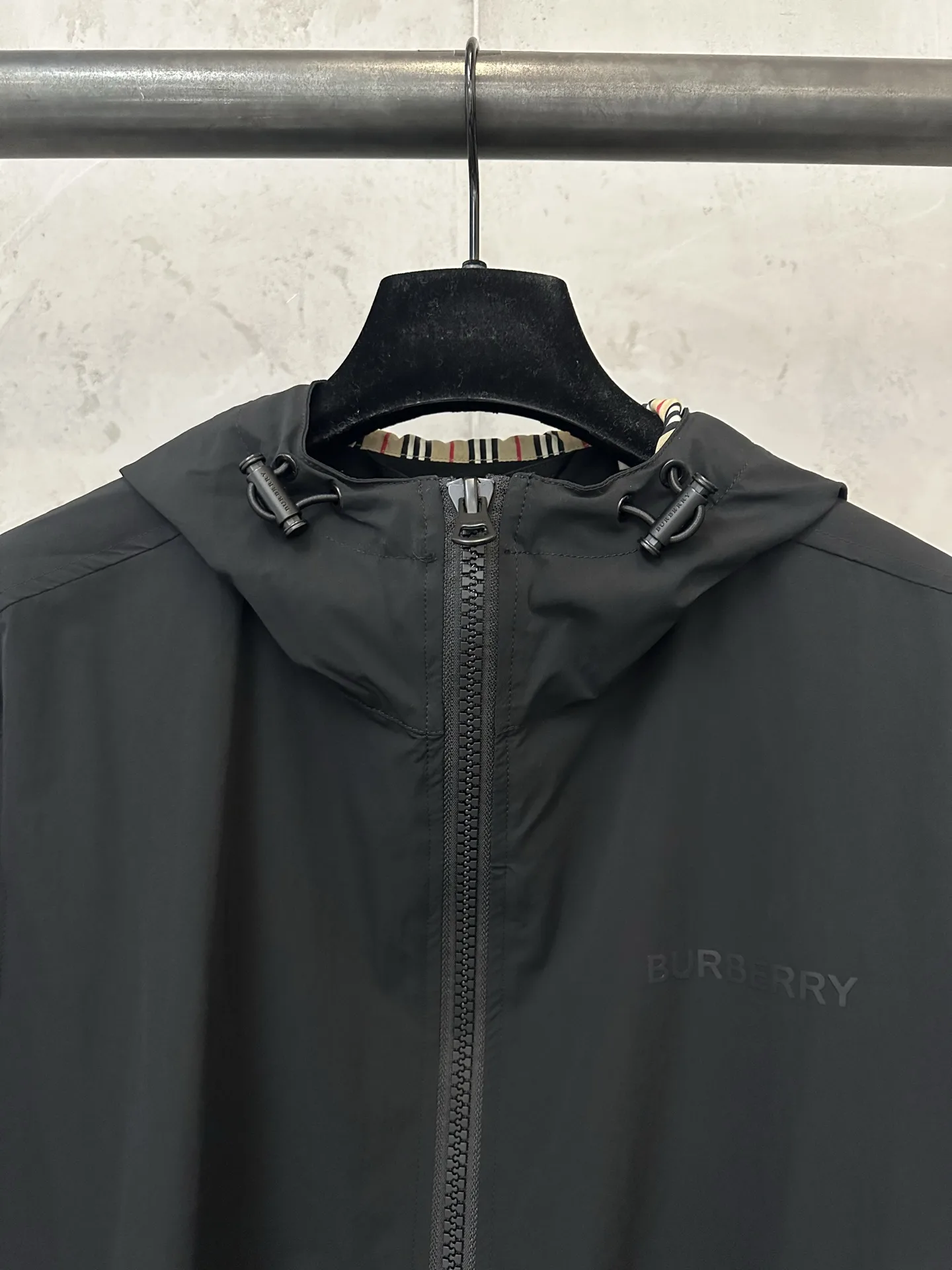 Logo Print Hooded Windbreaker Jacket D38021781 — view 5