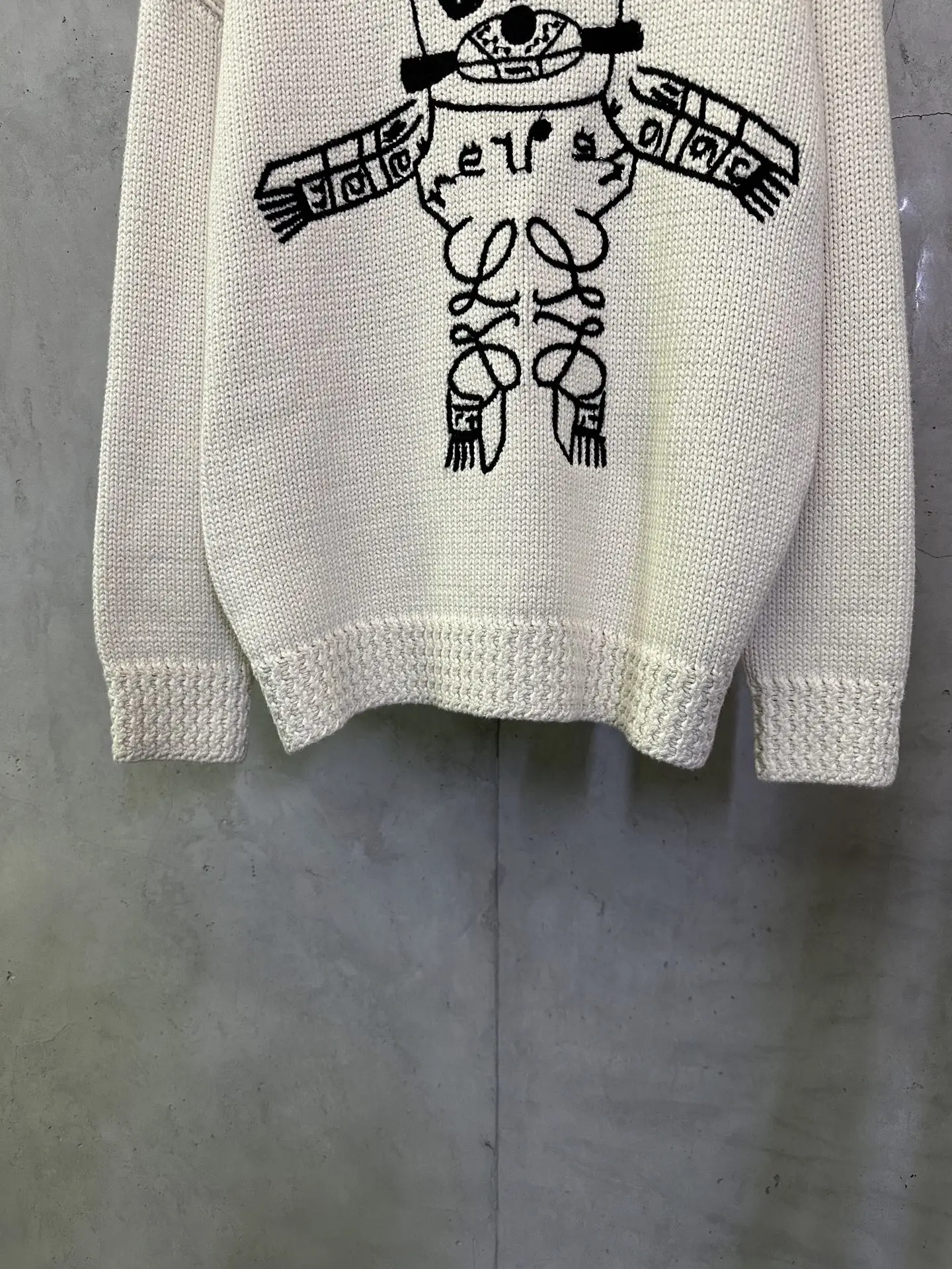 Anagram Intarsia Chunky Wool Sweater D38015740 — view 4