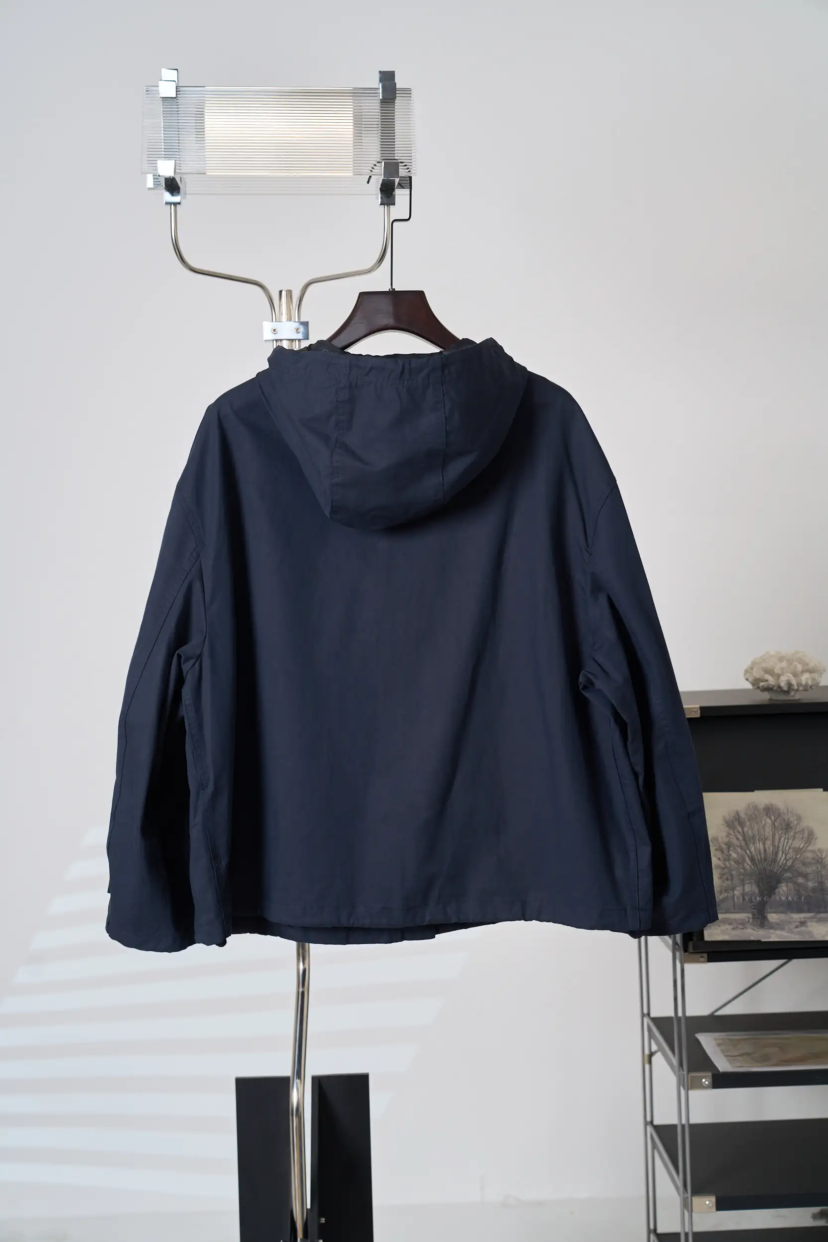 Medaillon Embroidered Hooded Gabardine Jacket D38020410 — view 2