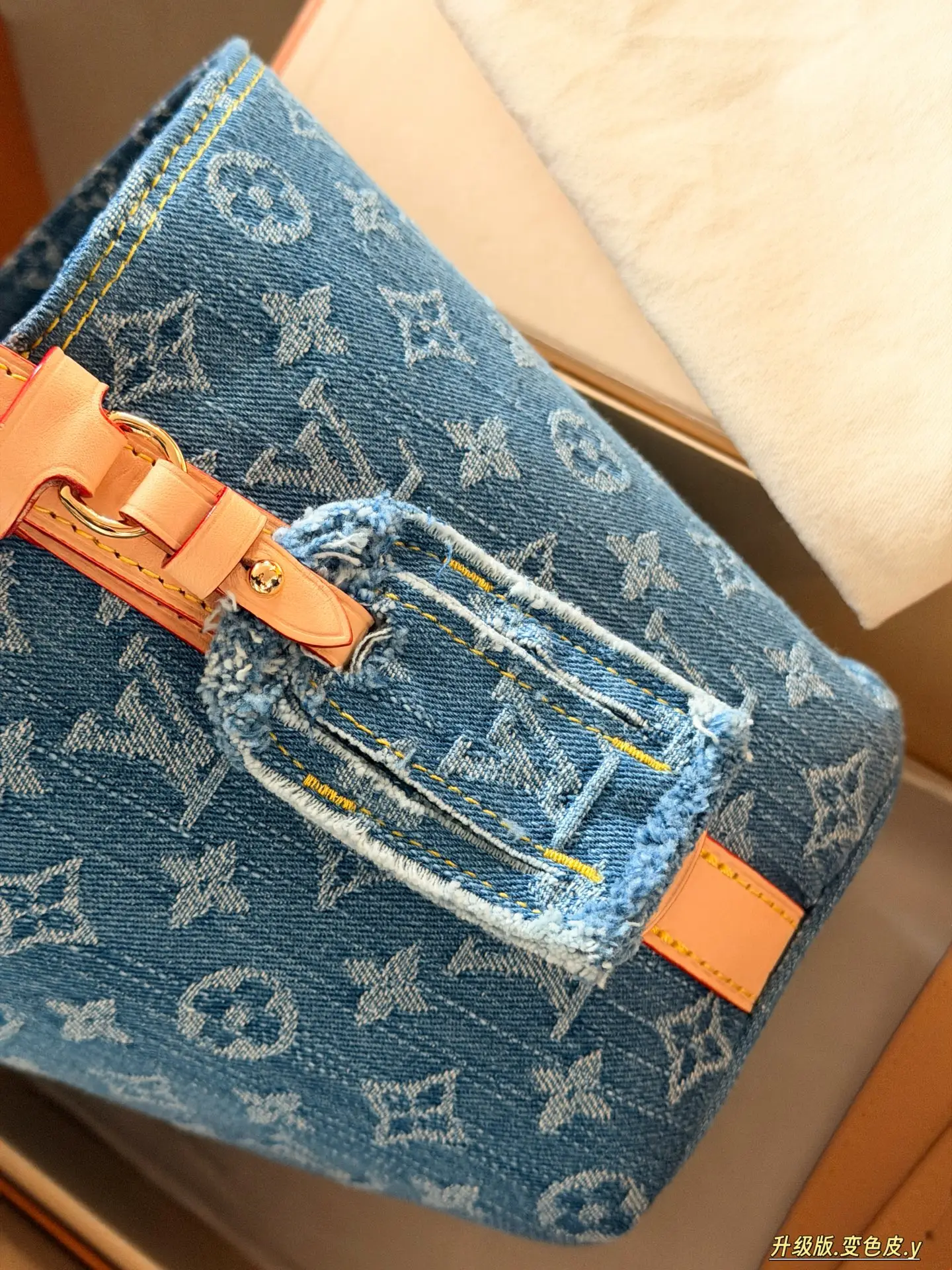 All In BB Monogram Denim Bucket Bag D38018055 — view 4