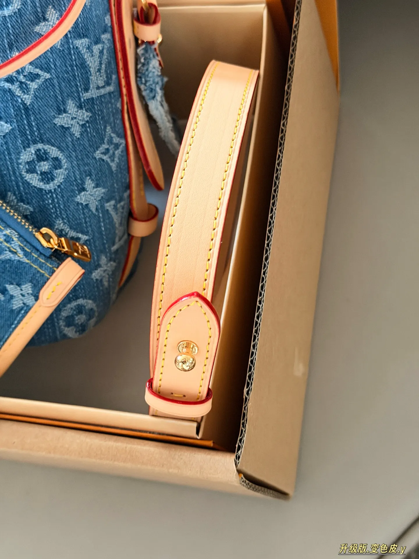 All In BB Monogram Denim Bucket Bag D38018055 — view 6