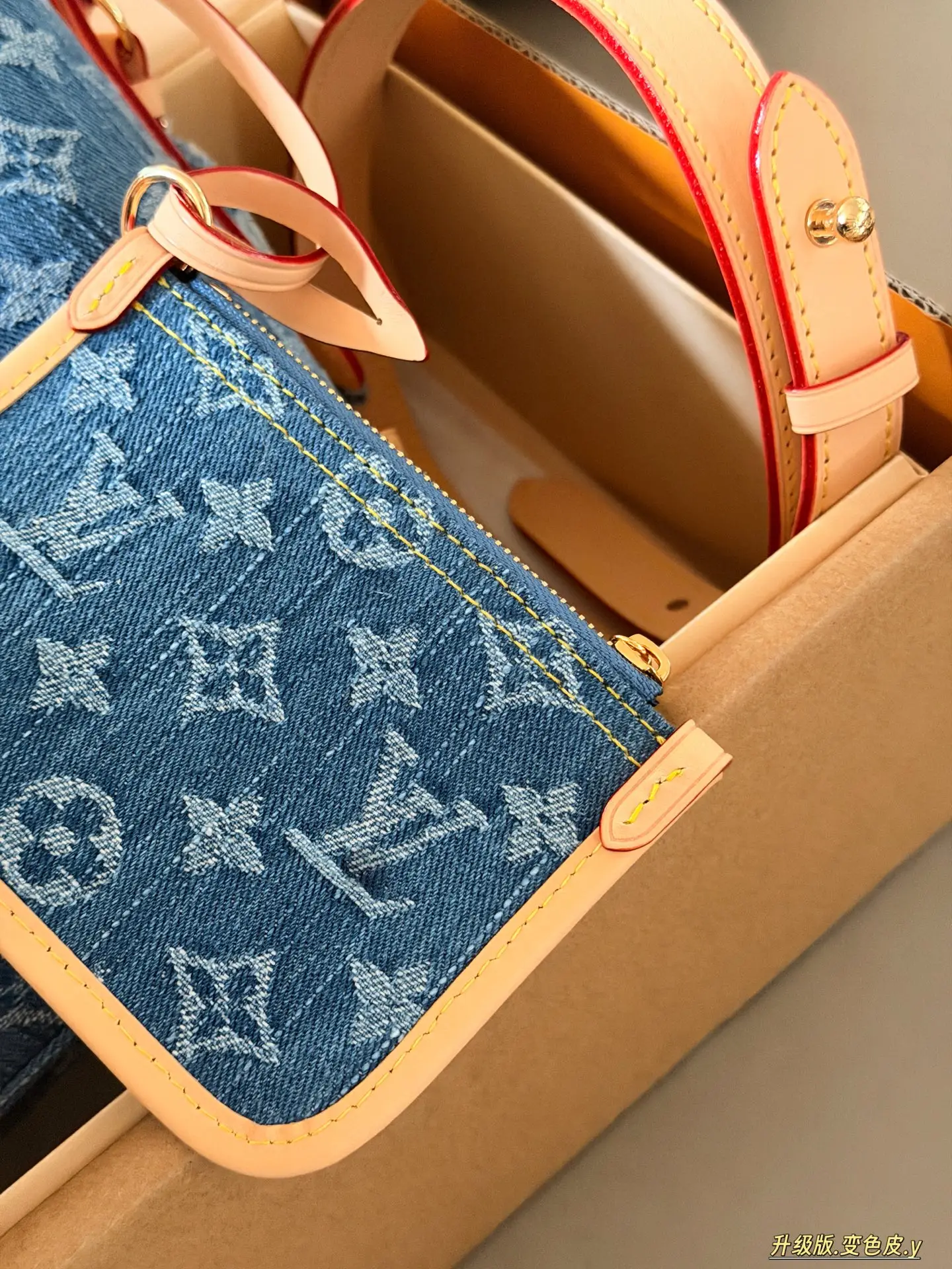 All In BB Monogram Denim Bucket Bag D38018055 — view 7