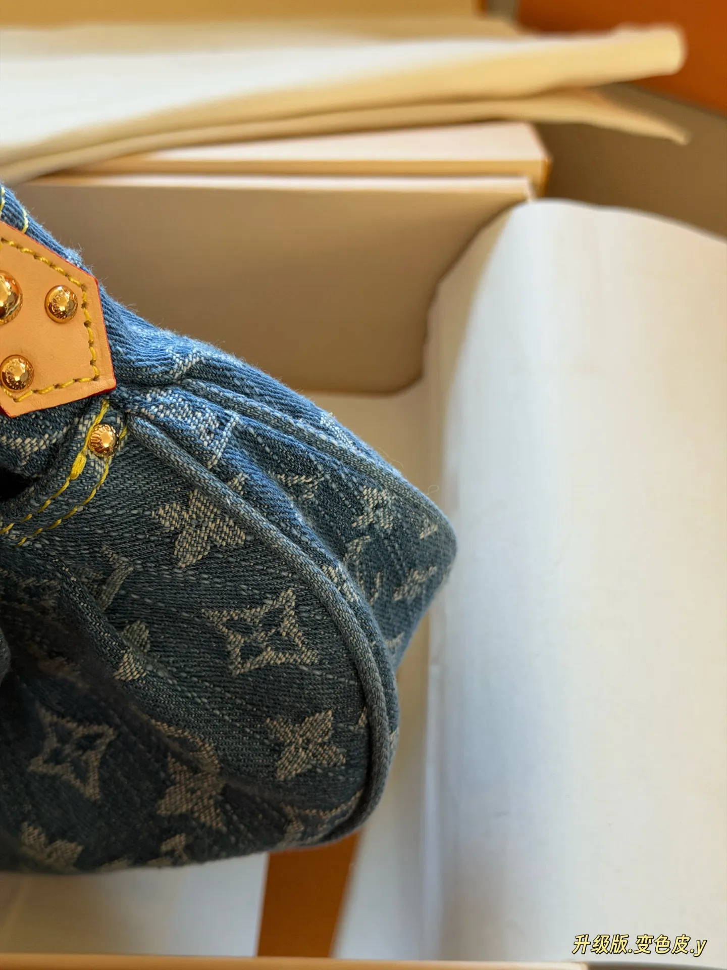 Sunset Monogram Denim Shoulder Bag D38018269 — view 6