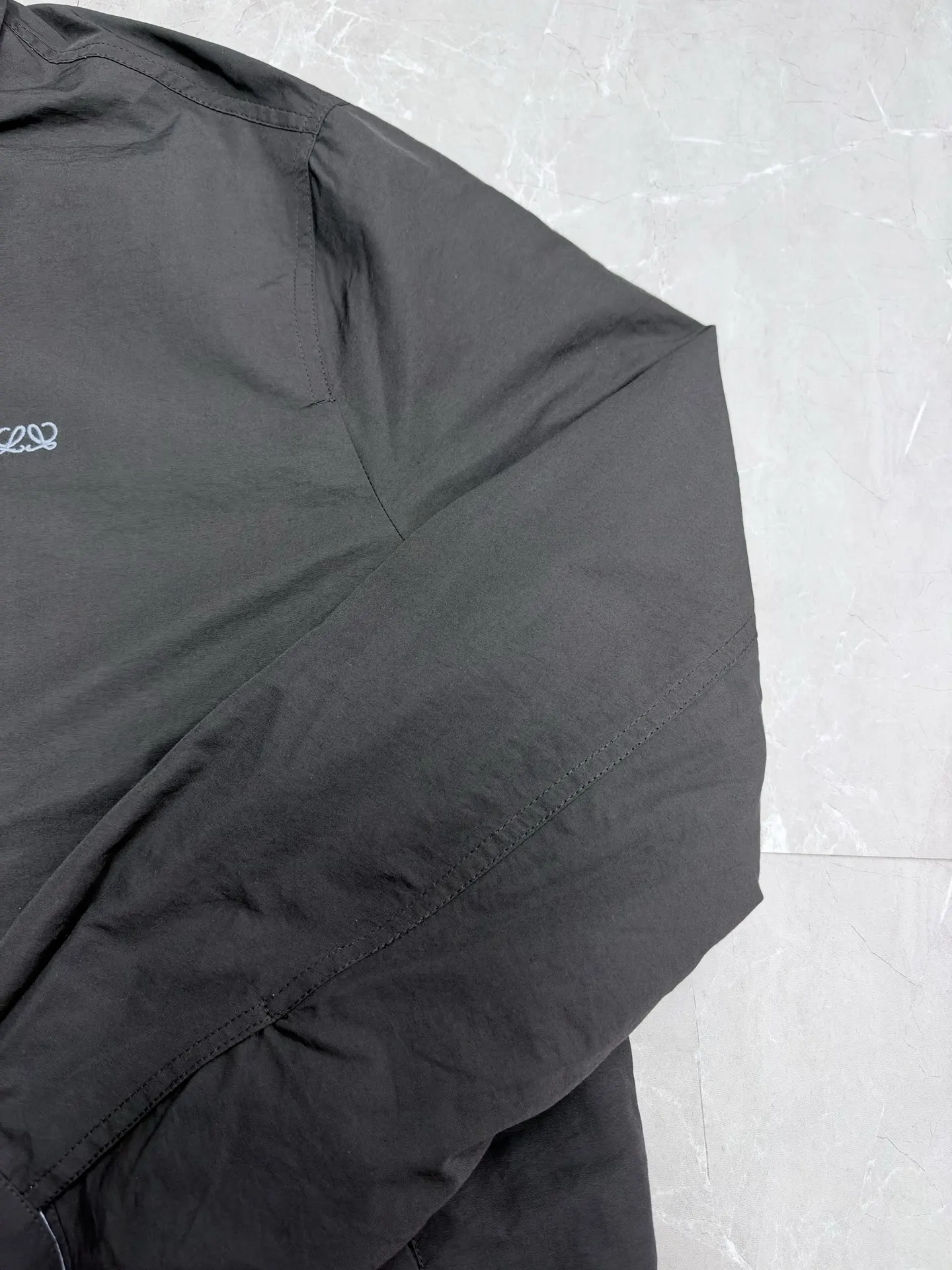 Logo Embroidered Zip-Up Harrington Jacket D38020504 — view 5