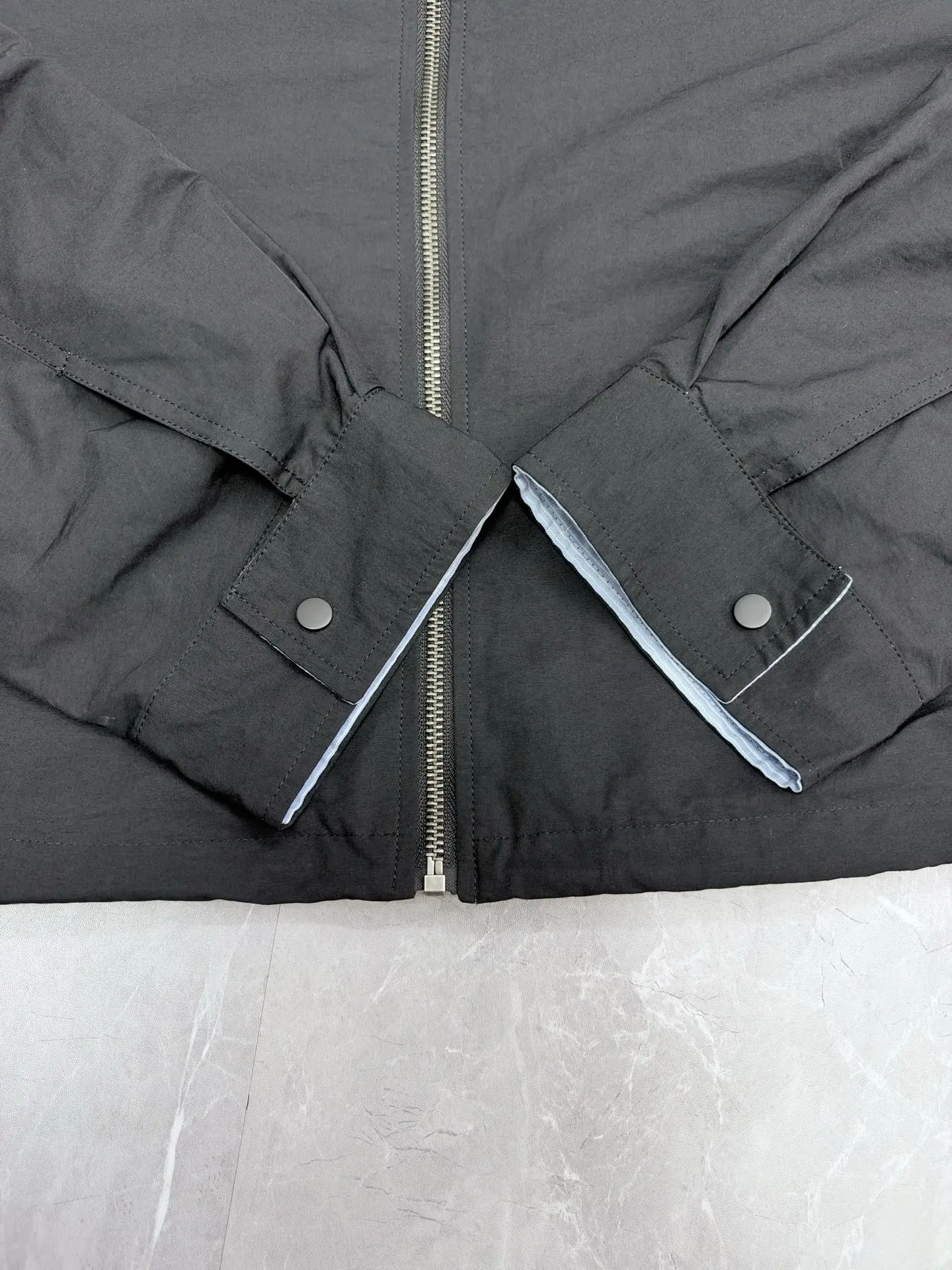 Logo Embroidered Zip-Up Harrington Jacket D38020504 — view 6